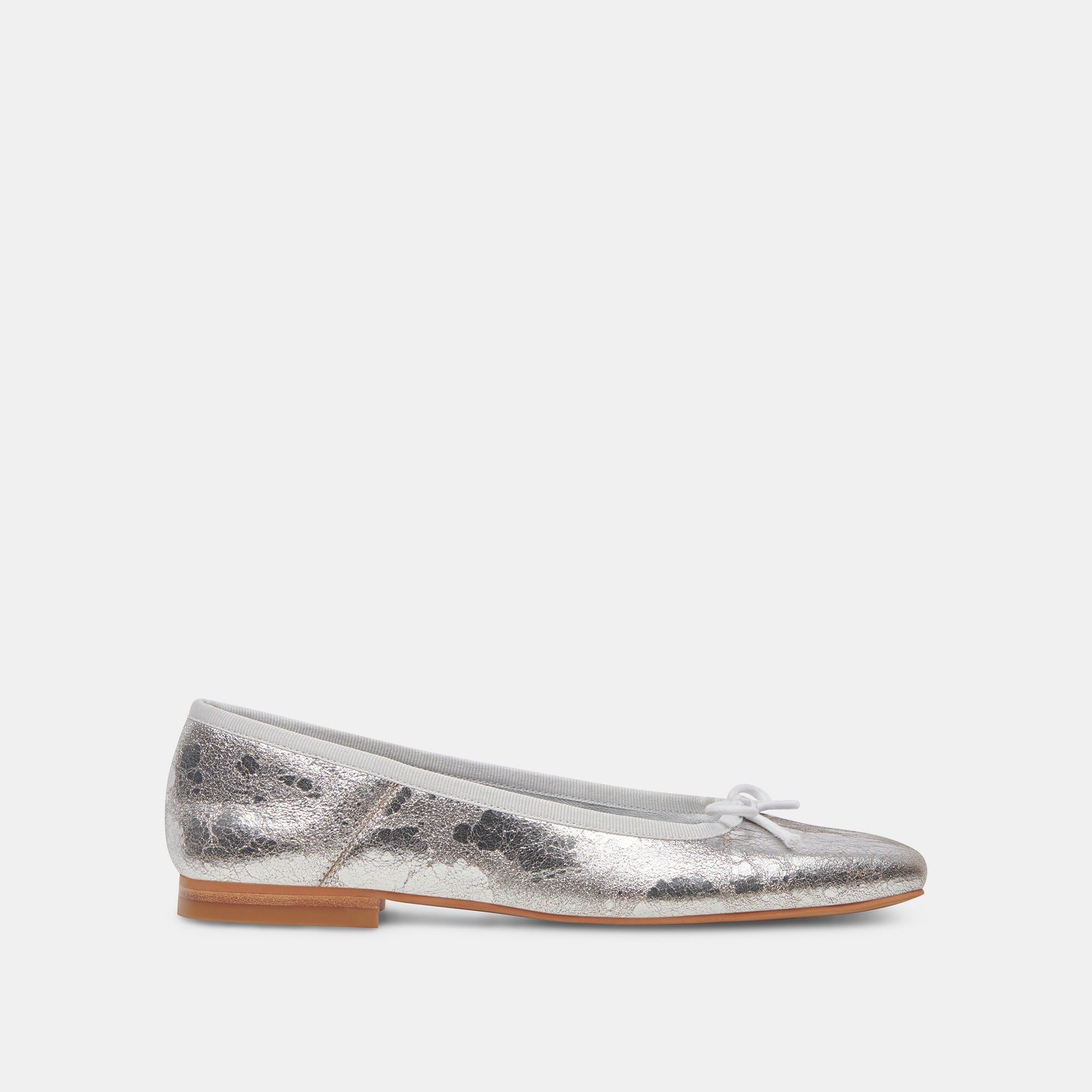 ANISA BALLET FLATS SILVER DISTRESSED LEATHER - re:vita - Image 9