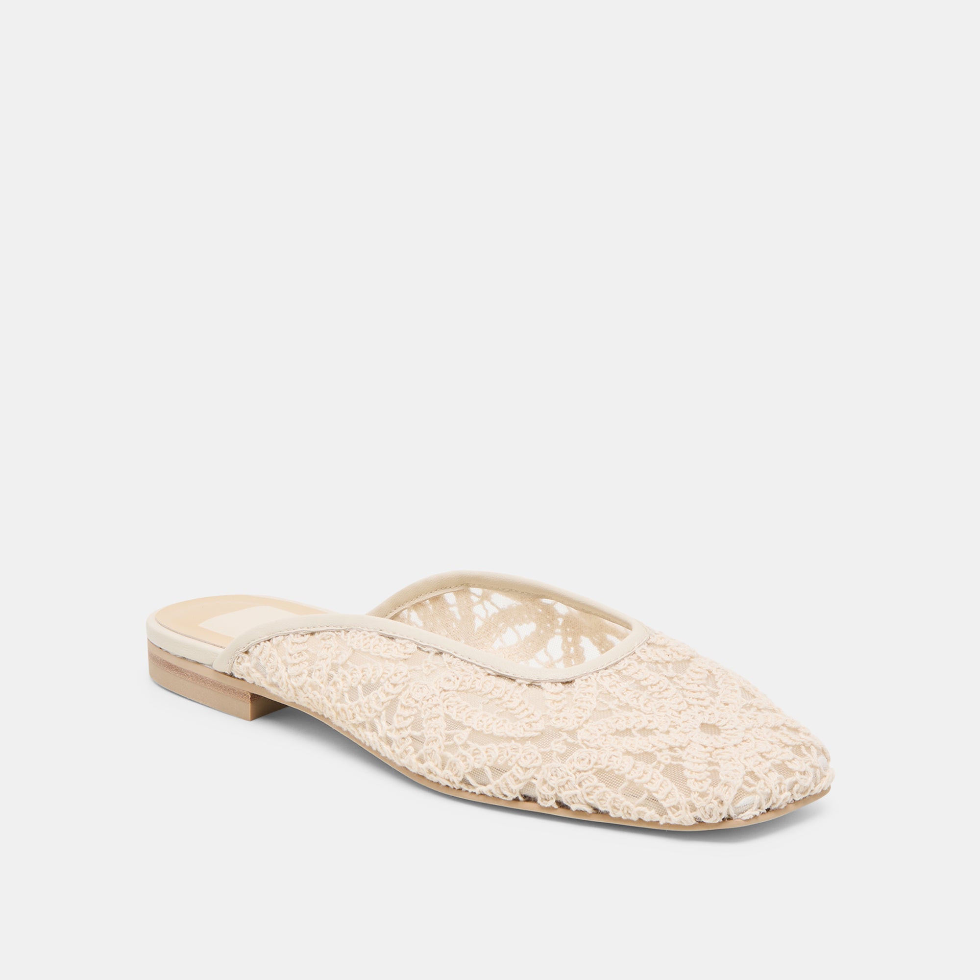 AUBRIE FLATS IVORY MACRAME MESH - Image 2
