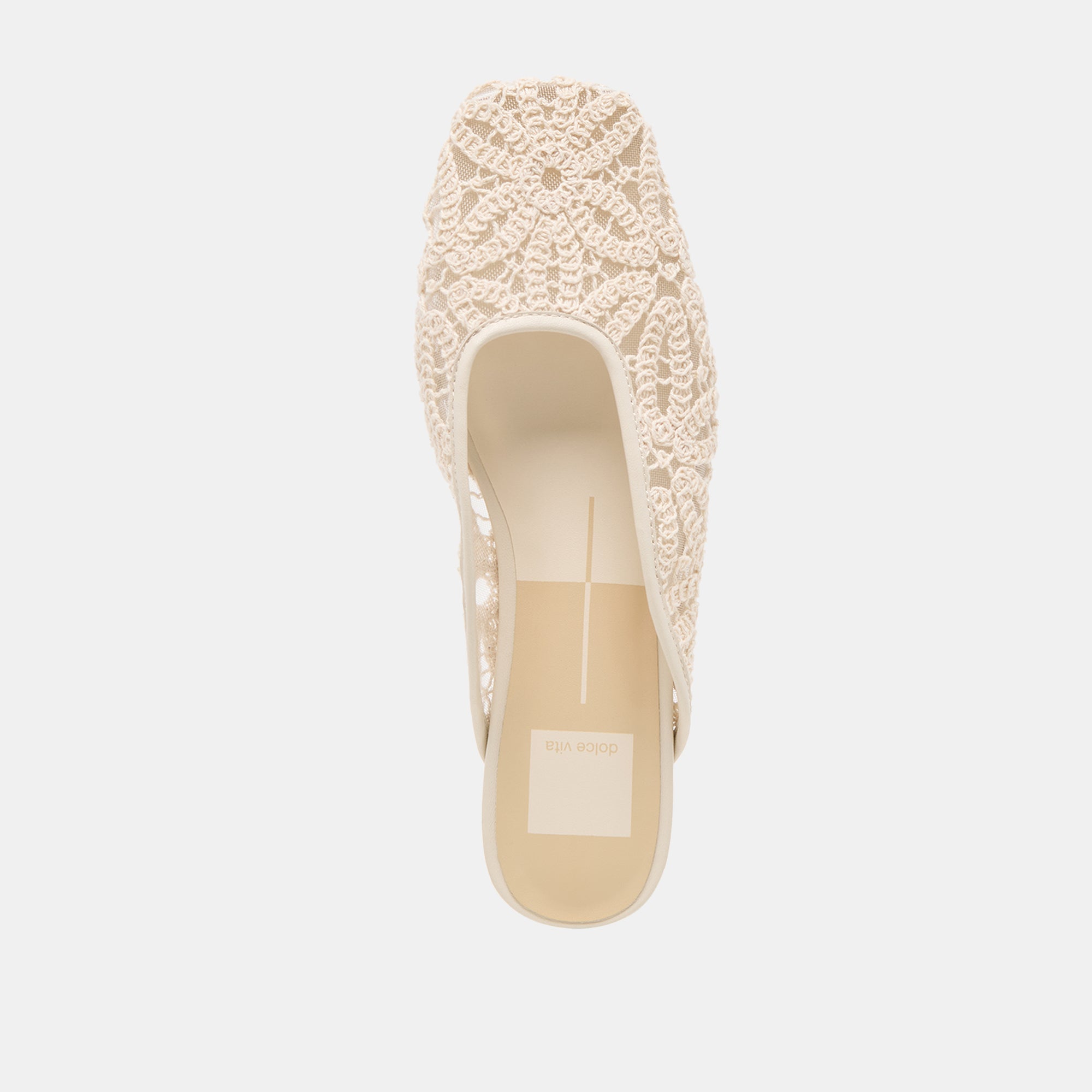 AUBRIE FLATS IVORY MACRAME MESH - Image 8