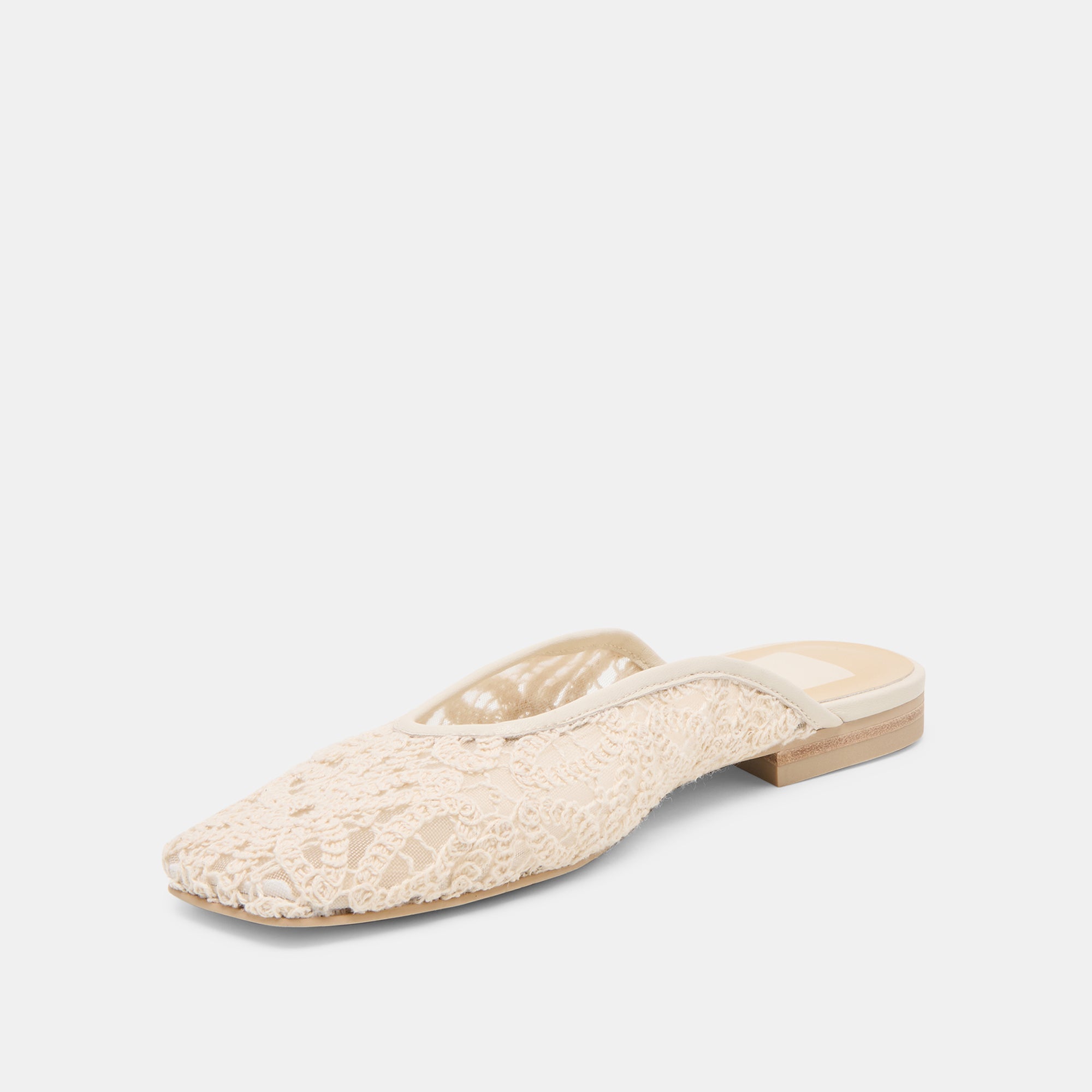AUBRIE FLATS IVORY MACRAME MESH - Image 4