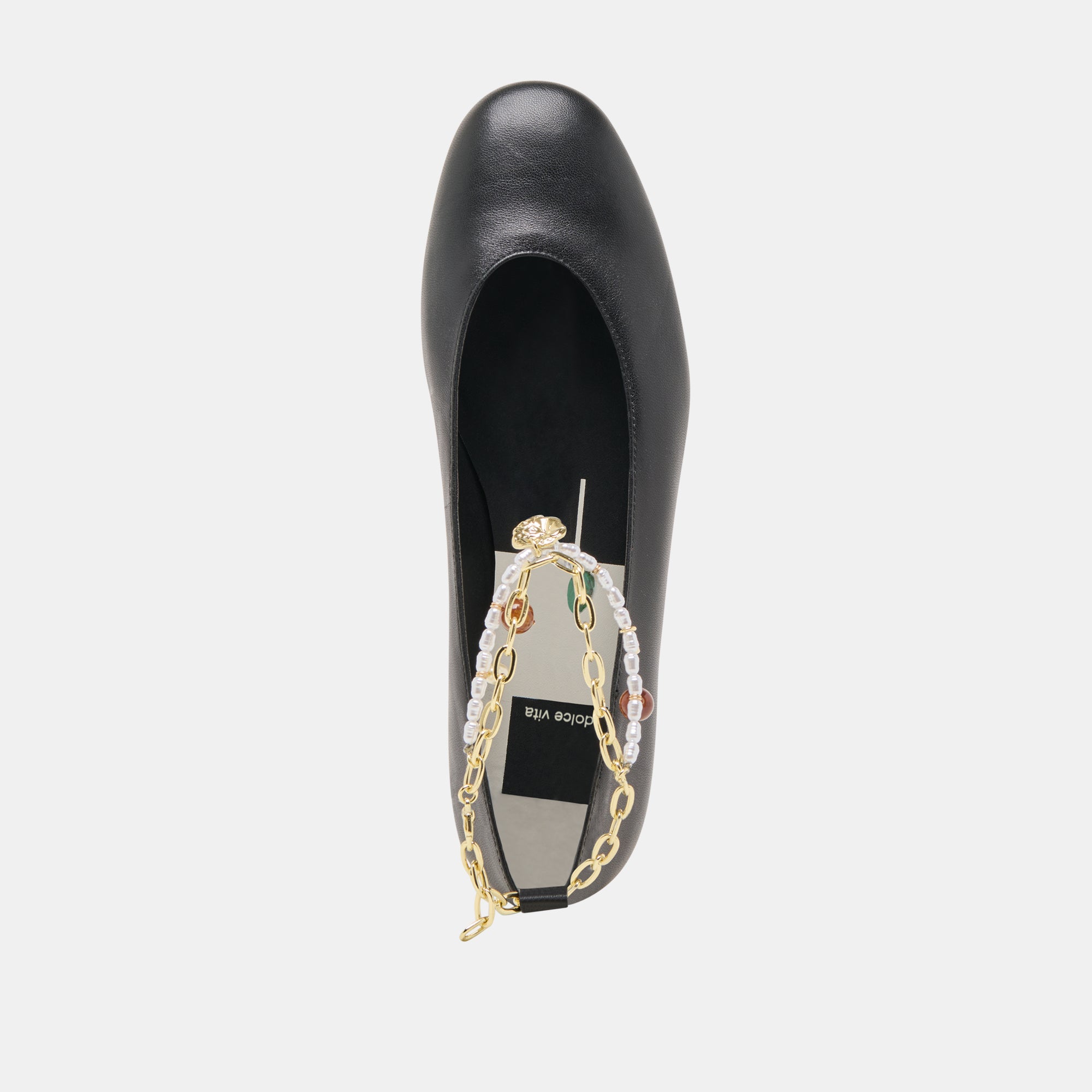 BAIDEN BALLET FLATS BLACK LEATHER - Image 8