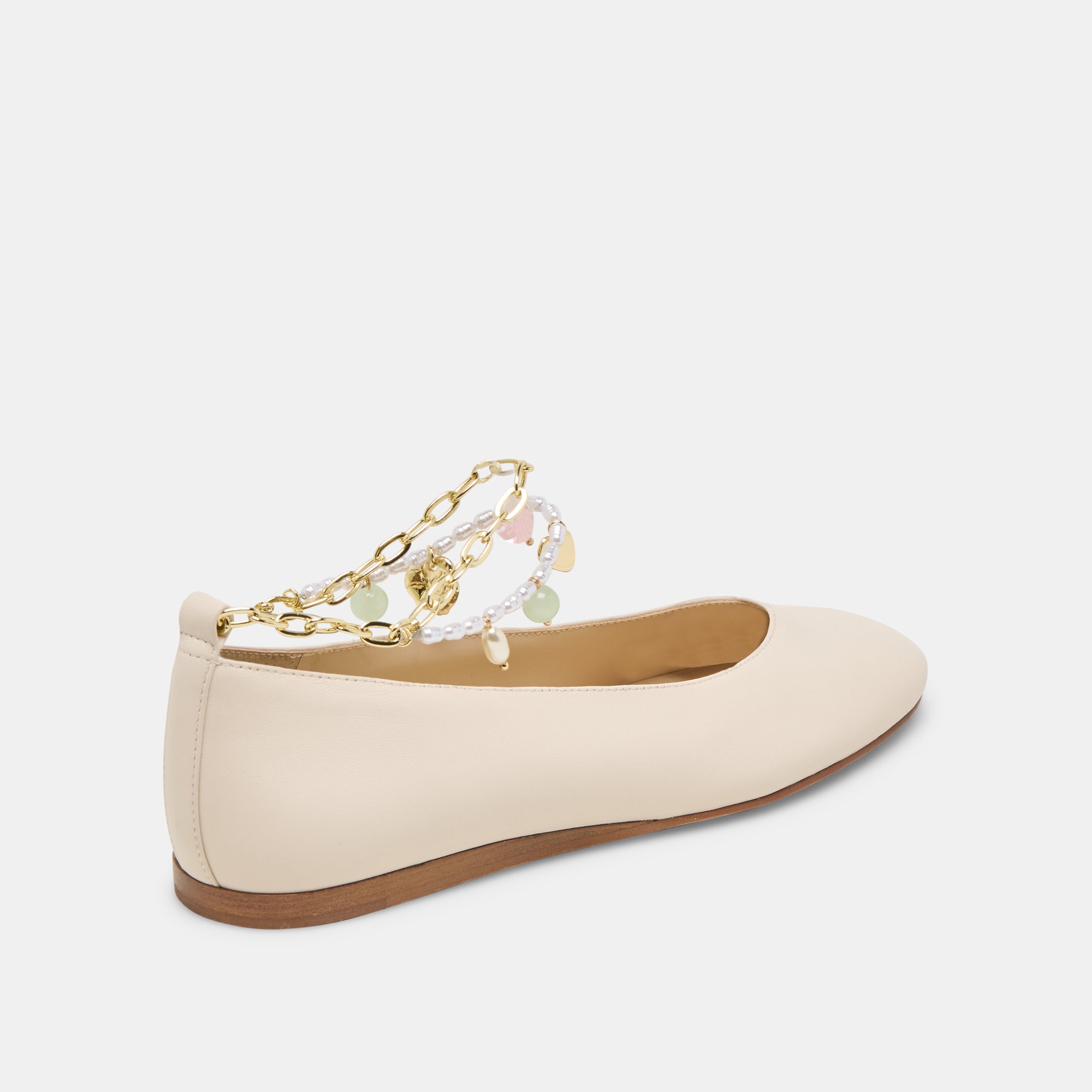 BAIDEN BALLET FLATS BONE LEATHER - Image 5
