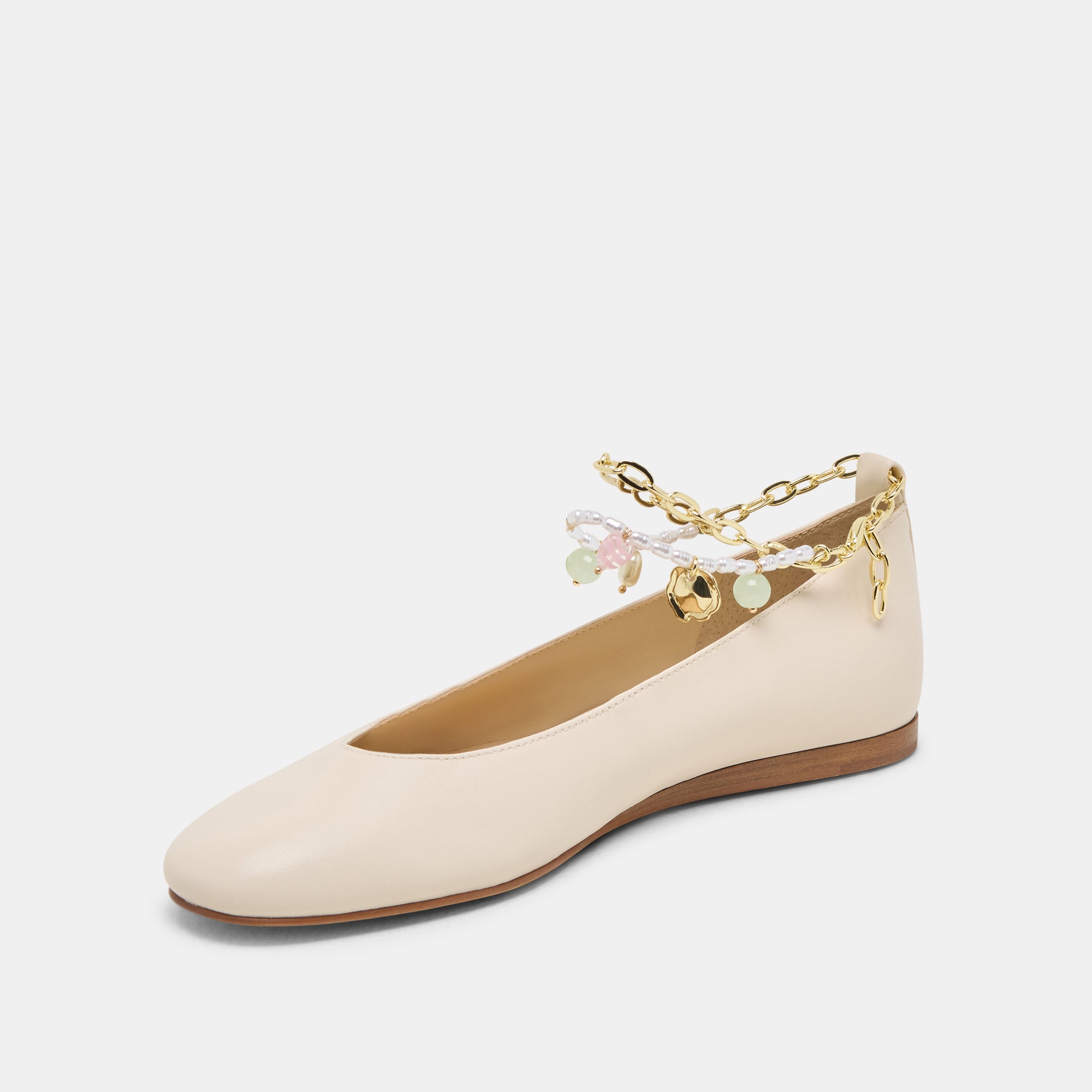 BAIDEN BALLET FLATS BONE LEATHER - Image 6