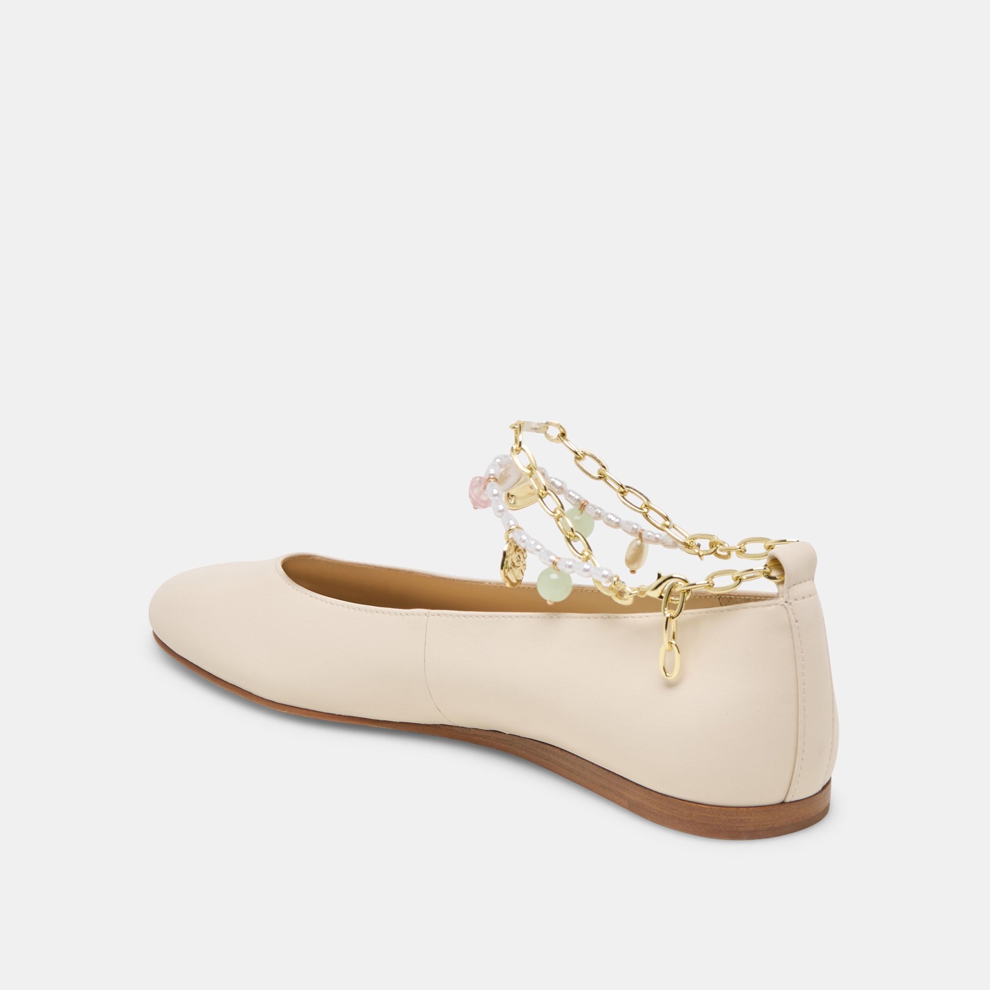 BAIDEN BALLET FLATS BONE LEATHER - Image 7