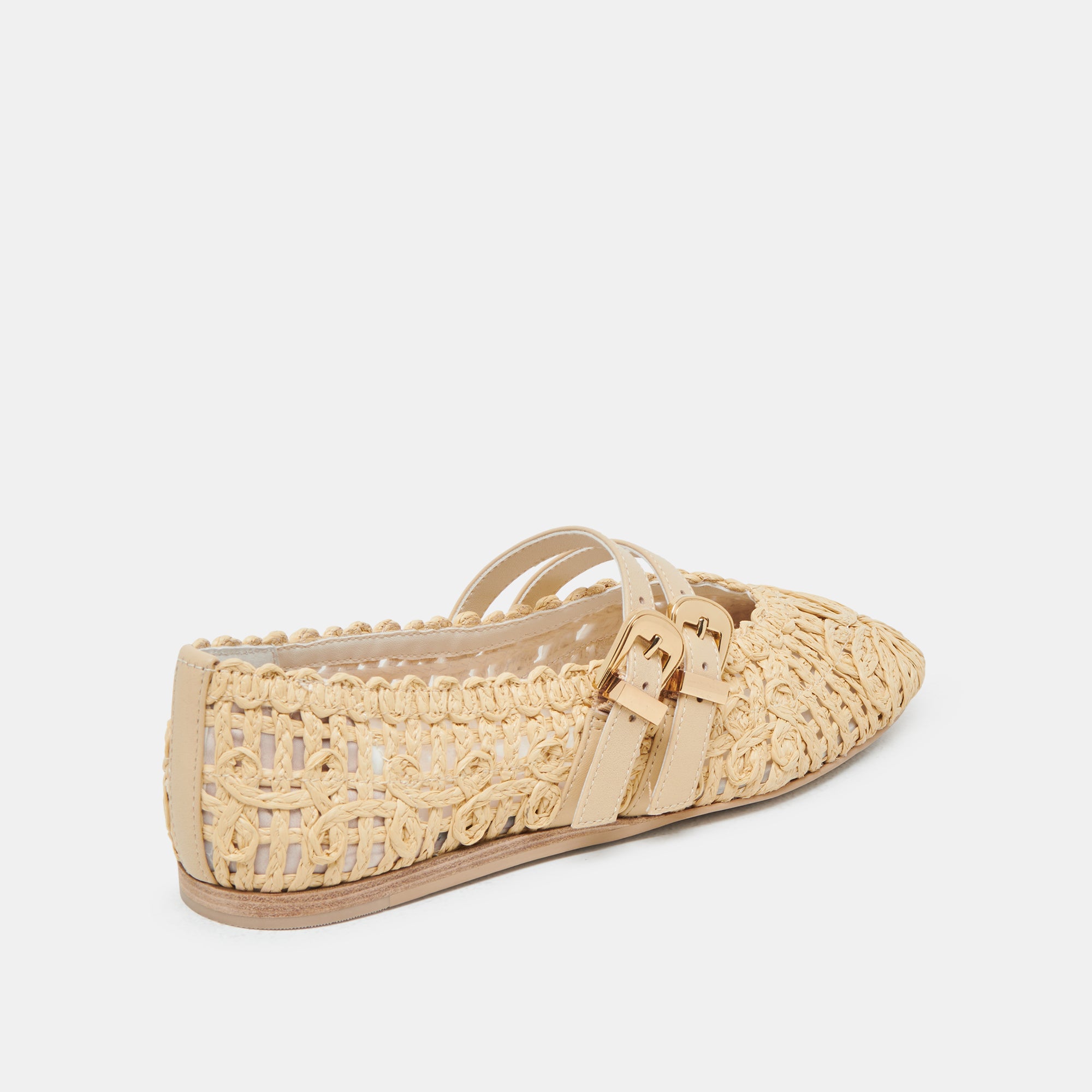 BAYLEE SUNFLOWER BALLET FLATS LT NATURAL MACRAME - Image 5