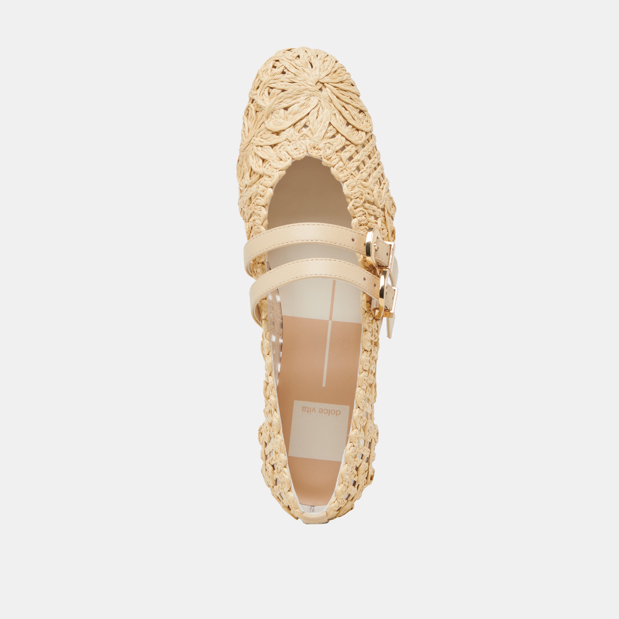 BAYLEE SUNFLOWER BALLET FLATS LT NATURAL MACRAME - Image 10