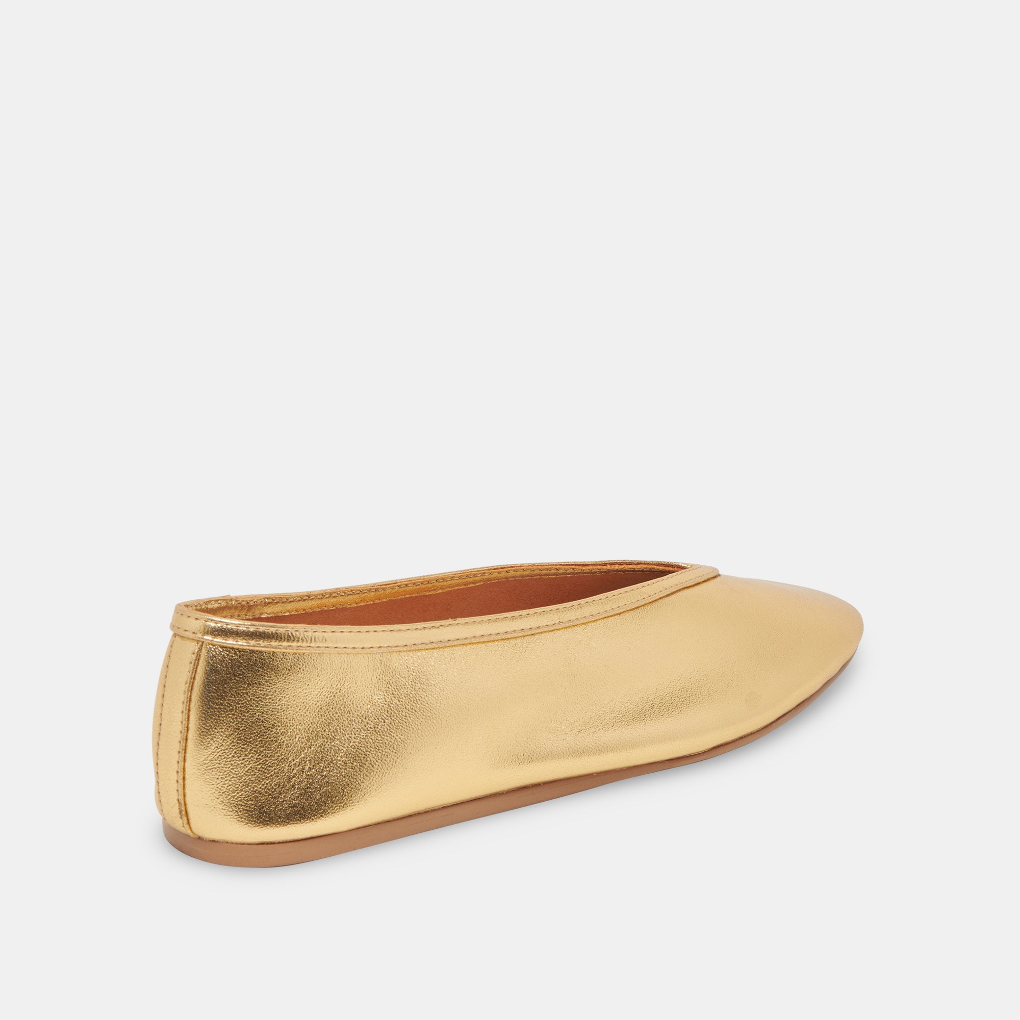 BRAIDY BALLET FLATS GOLD METALLIC LEATHER - Image 3