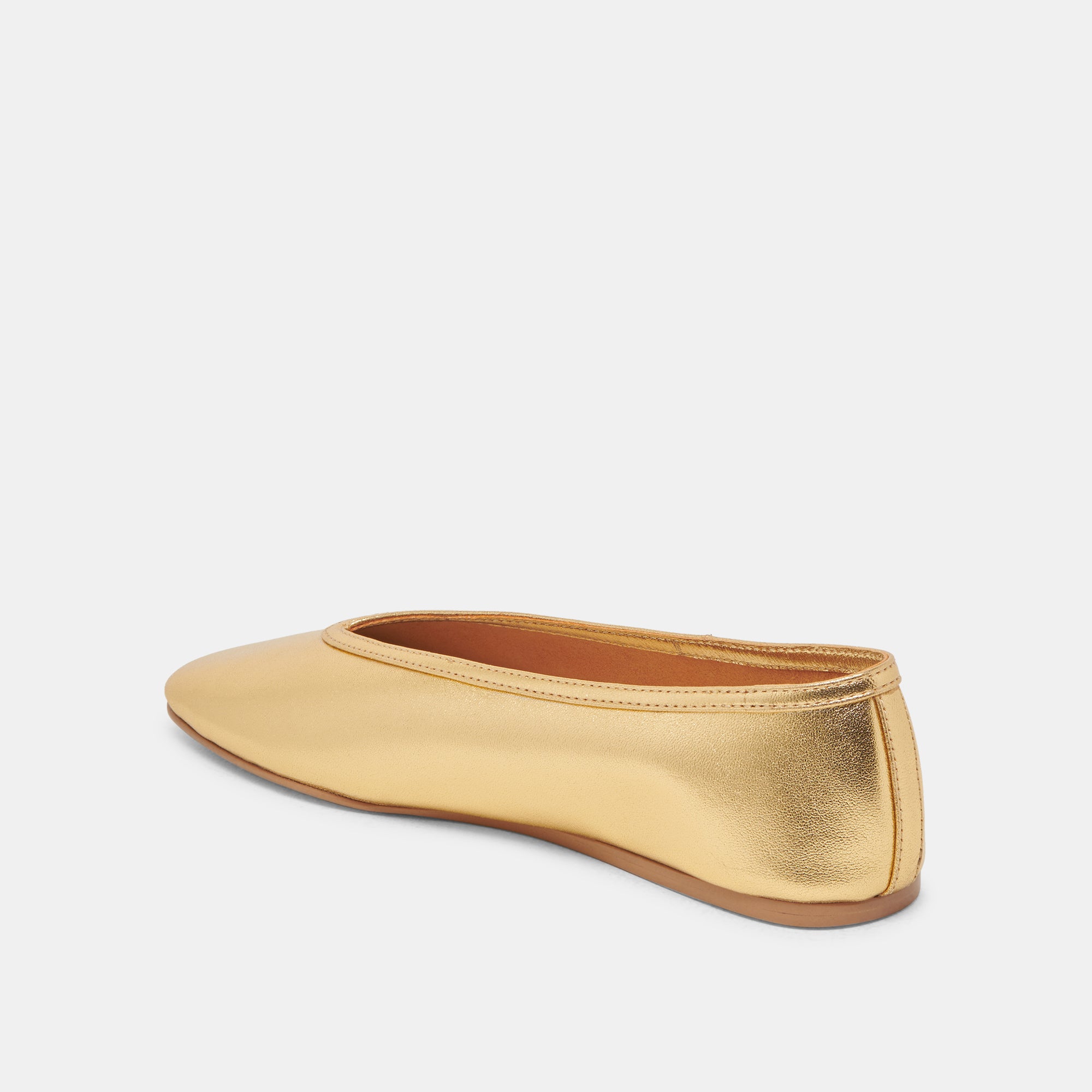 BRAIDY BALLET FLATS GOLD METALLIC LEATHER - Image 5