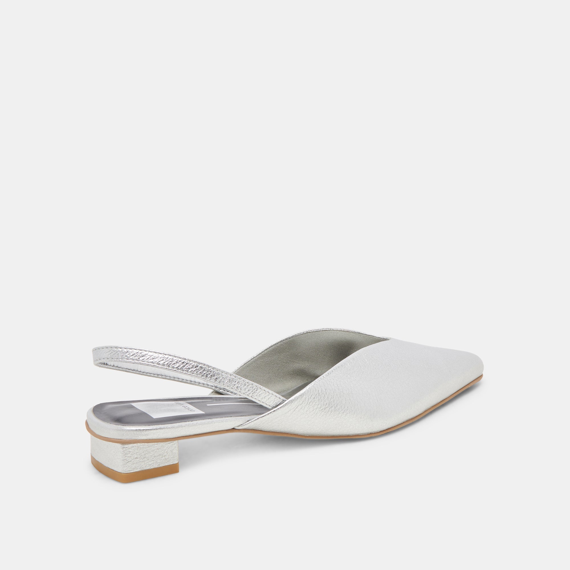 BYANCA FLATS SILVER DISTRESSED LEATHER - re:vita - Image 3