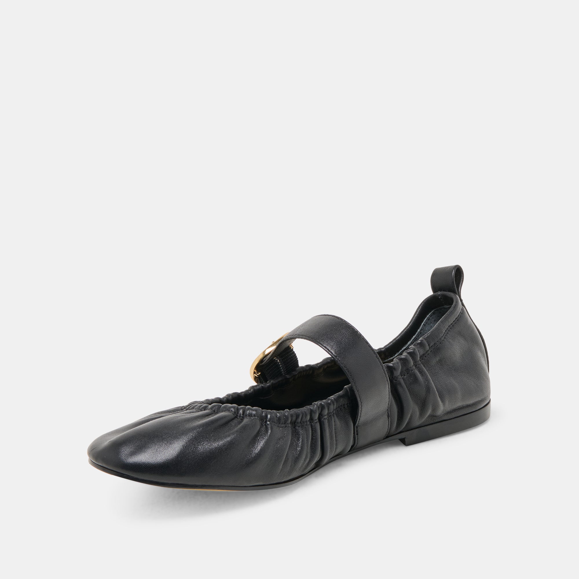 CAELY BALLET FLATS BLACK LEATHER - Image 8