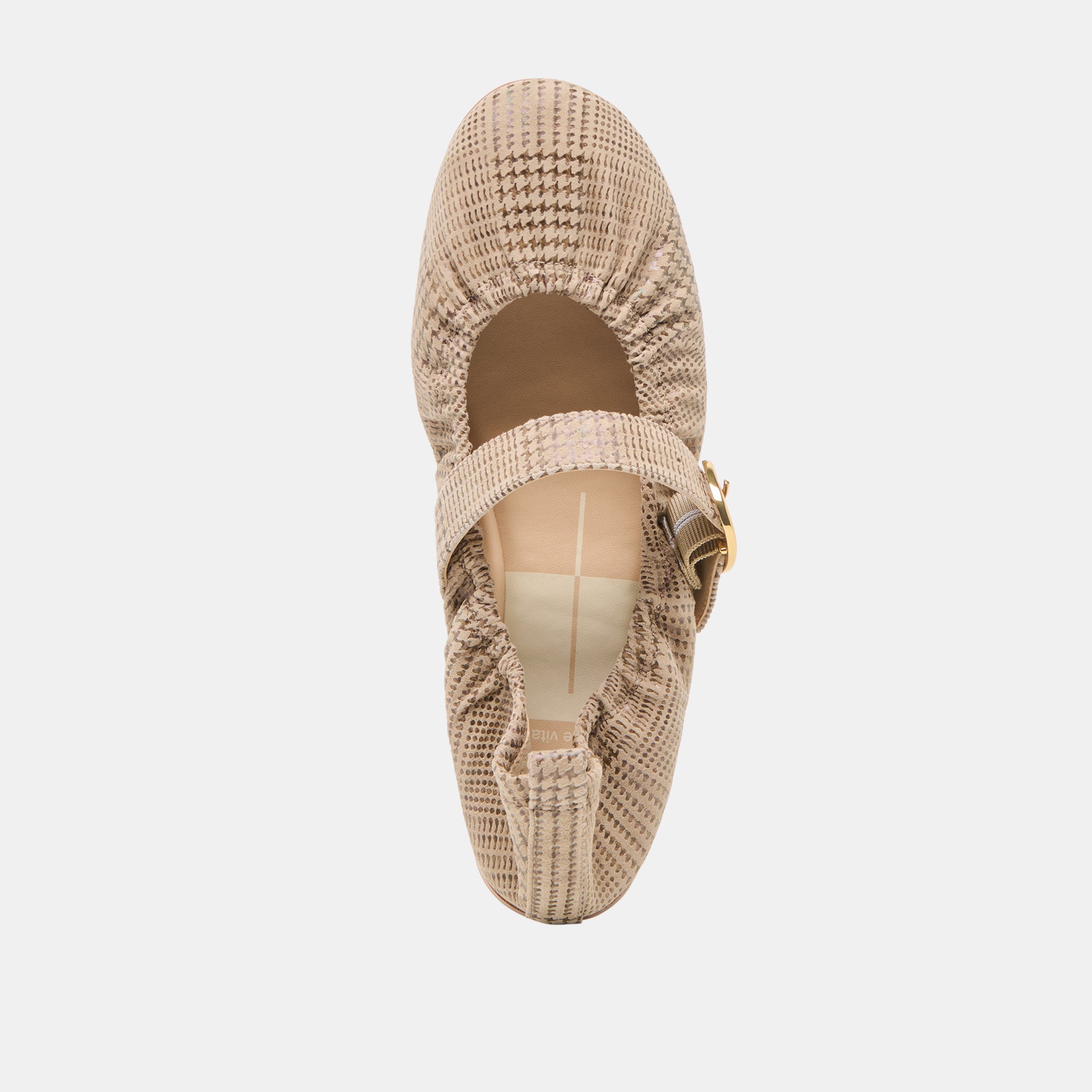 CAELY BALLET FLATS HERRINGBONE PRINTED SUEDE - Image 8