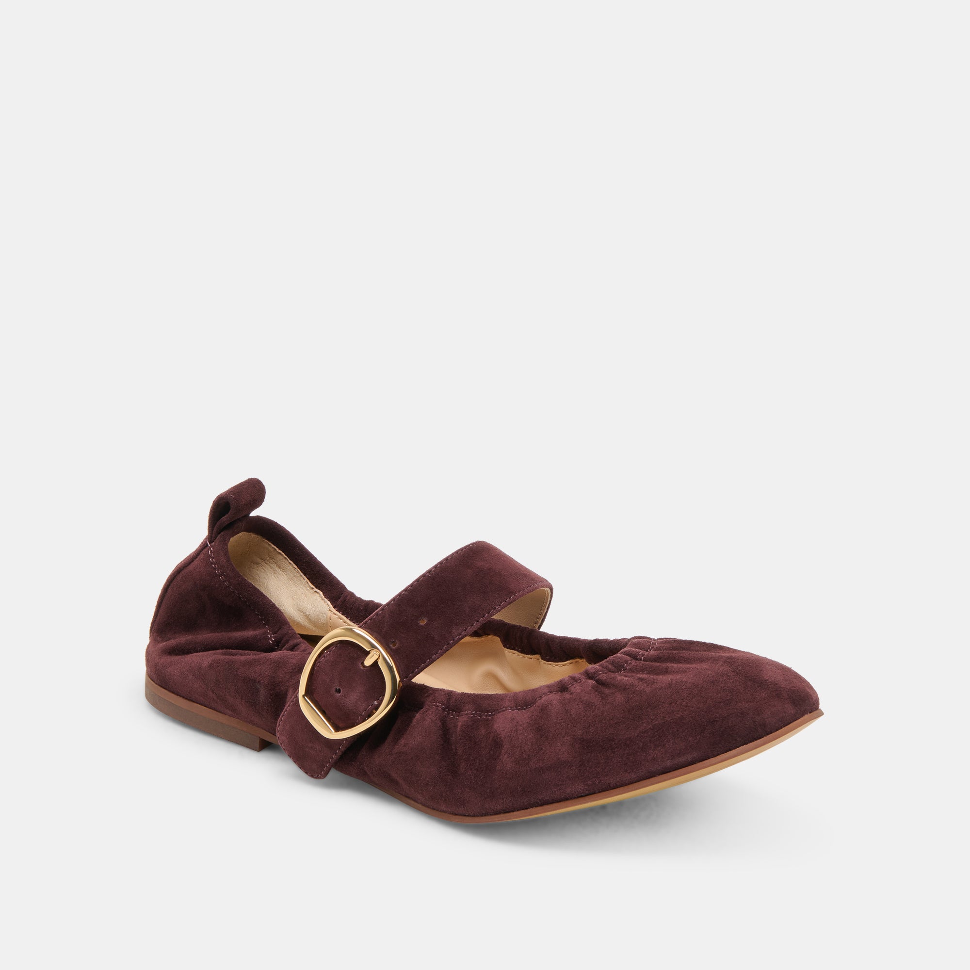 CAELY BALLET FLATS MULBERRY SUEDE - Image 3