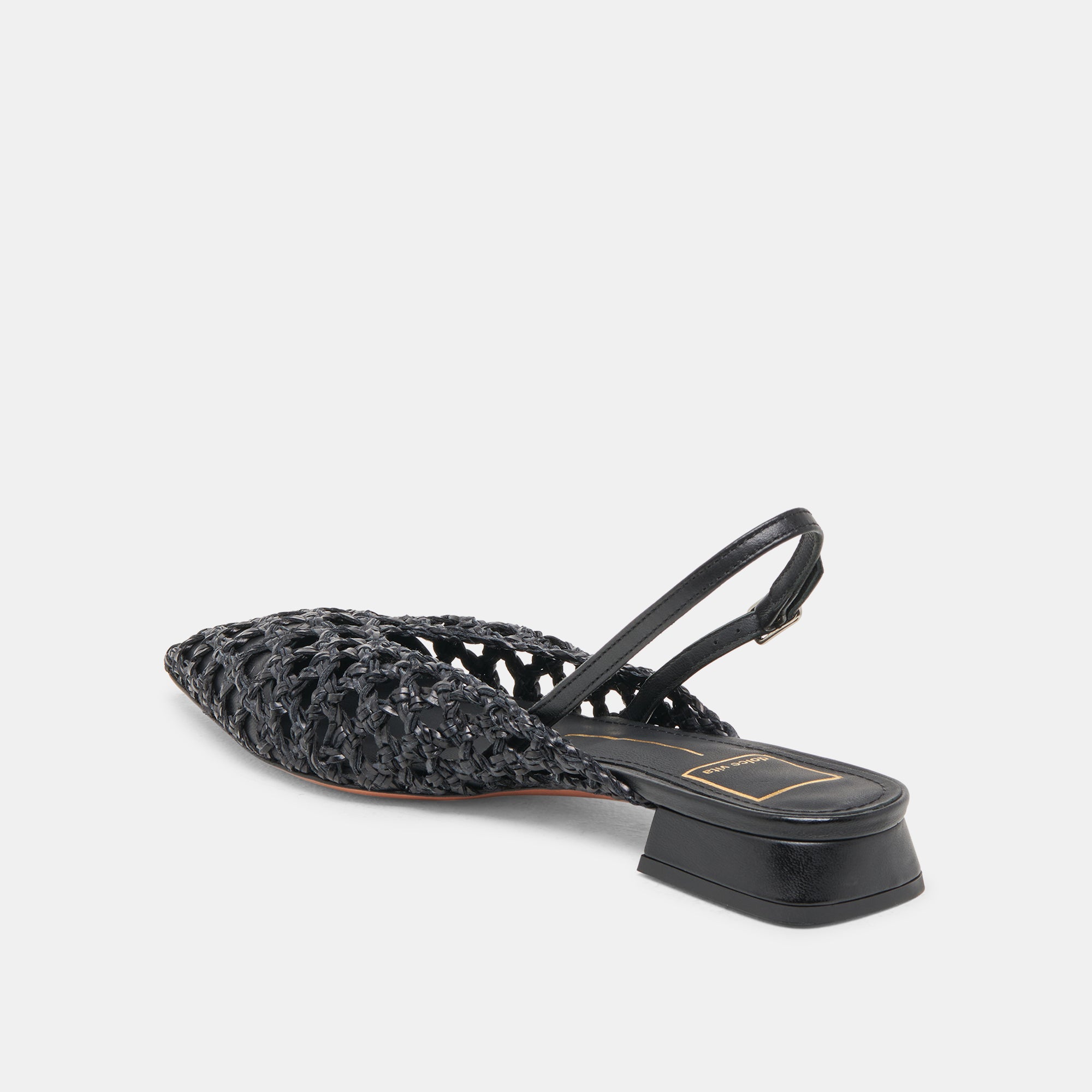 CYNDI FLATS BLACK WOVEN - Image 5