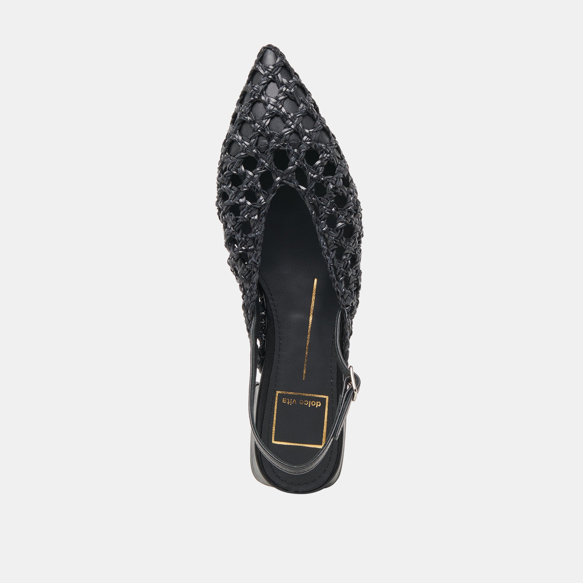 CYNDI FLATS BLACK WOVEN - Image 9
