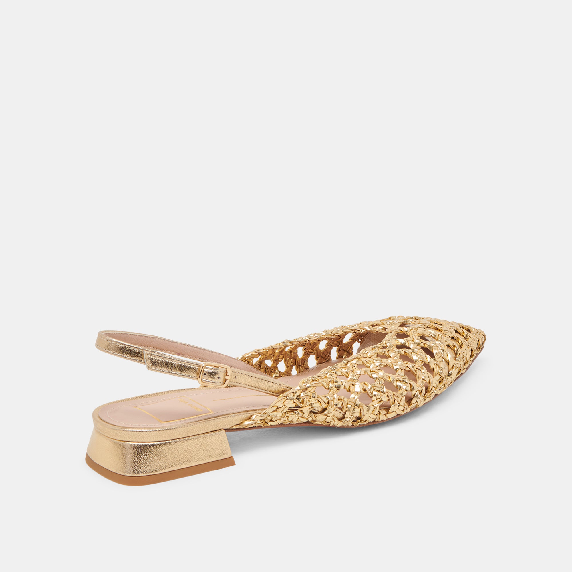 CYNDI FLATS GOLD WOVEN - Image 5