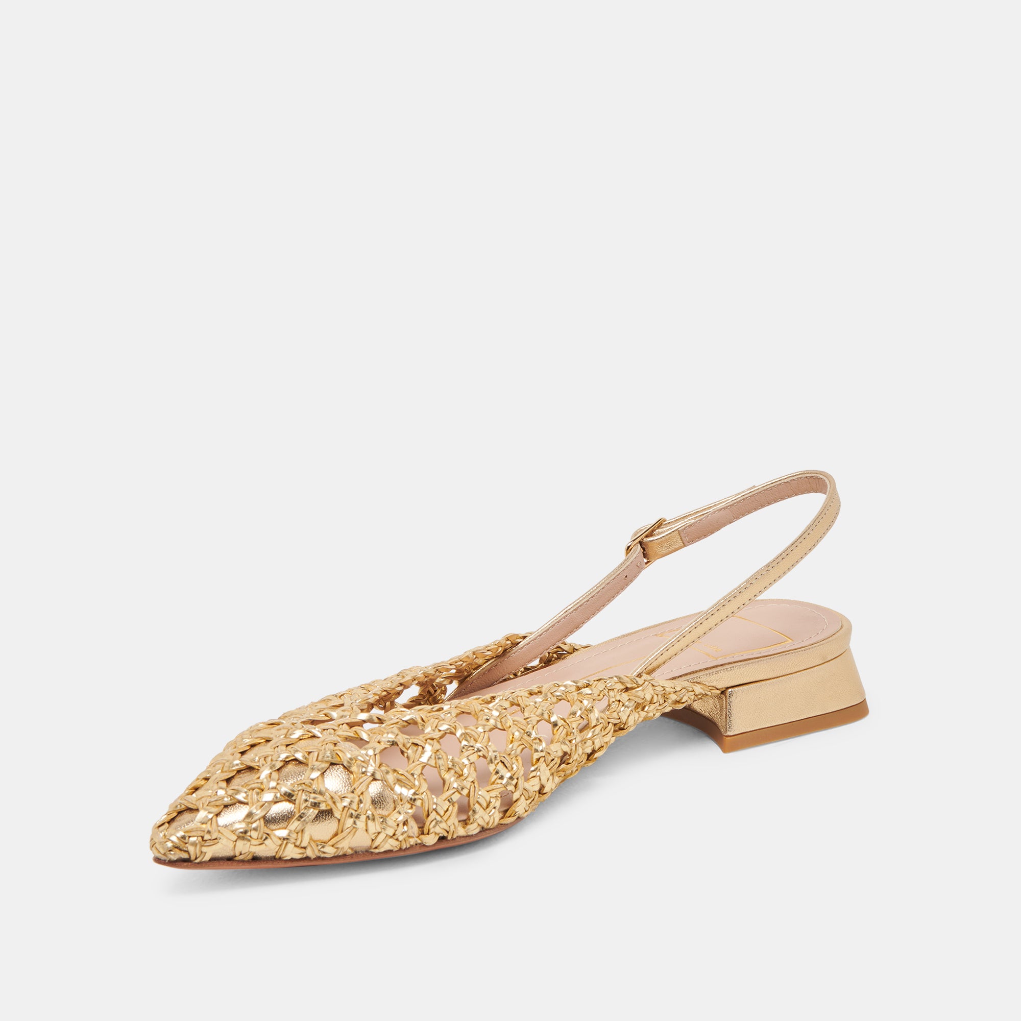 CYNDI FLATS GOLD WOVEN - Image 7