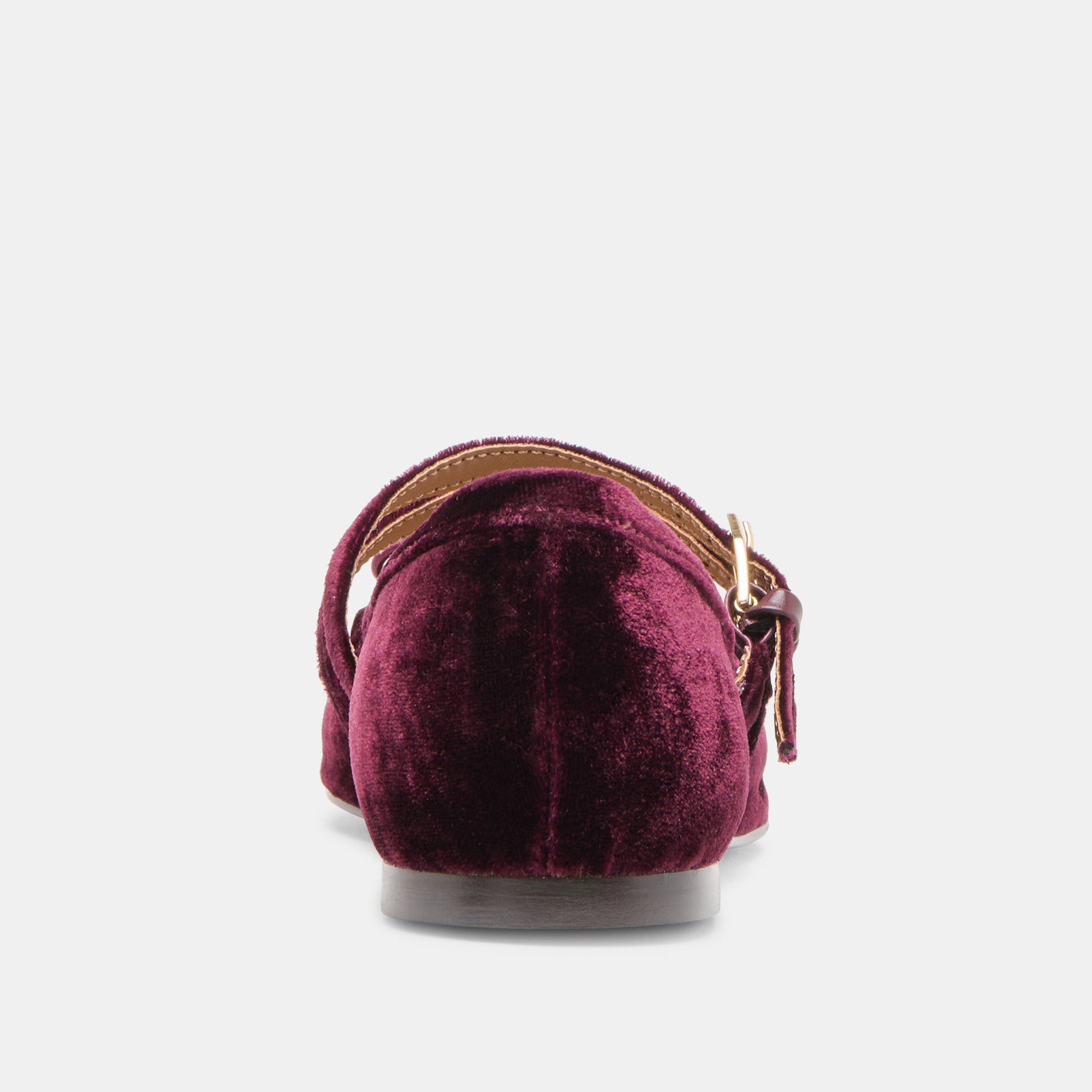 GIBSEN BALLET FLATS BURGUNDY VELVET - Image 9