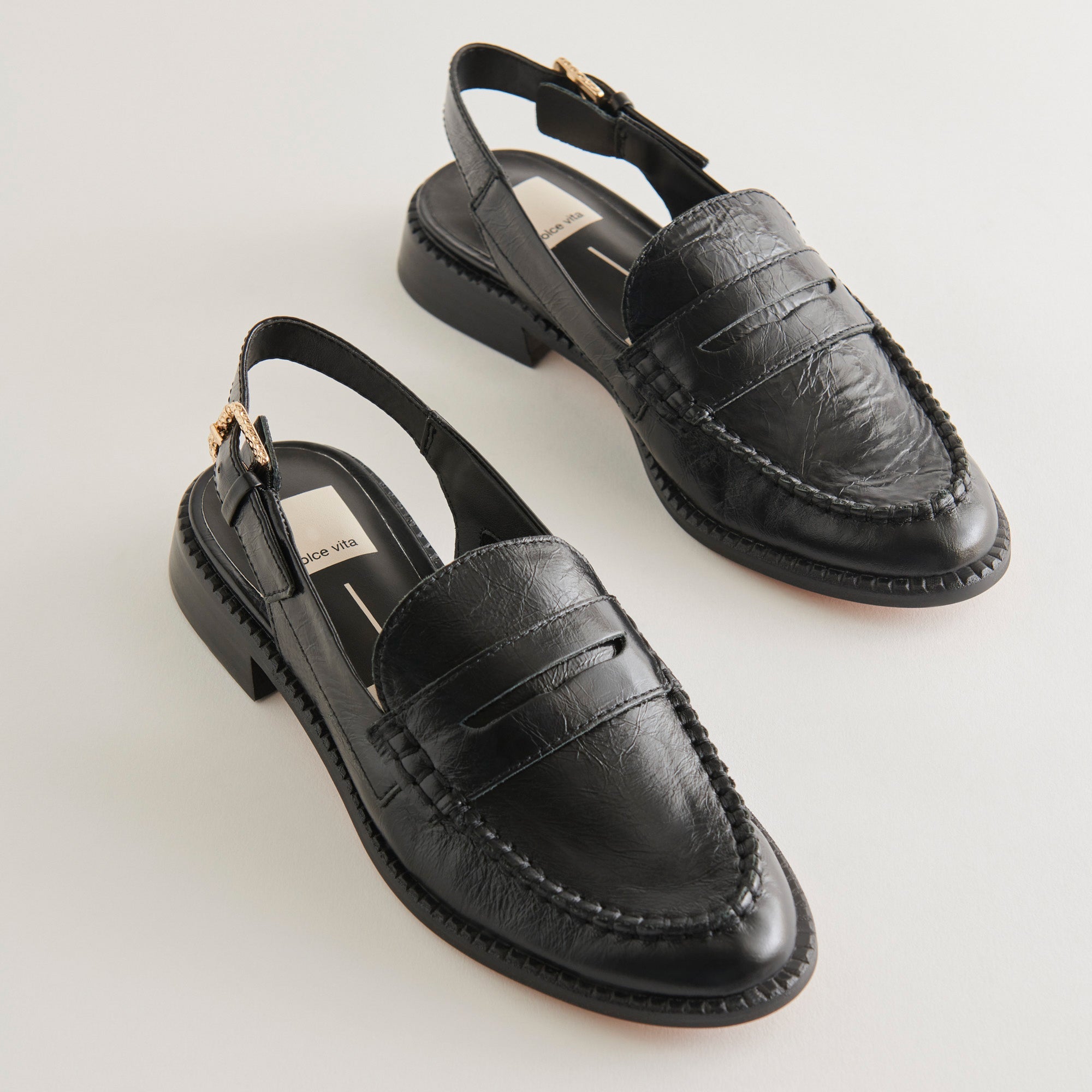 HARDI LOAFERS MIDNIGHT CRINKLE PATENT - re:vita