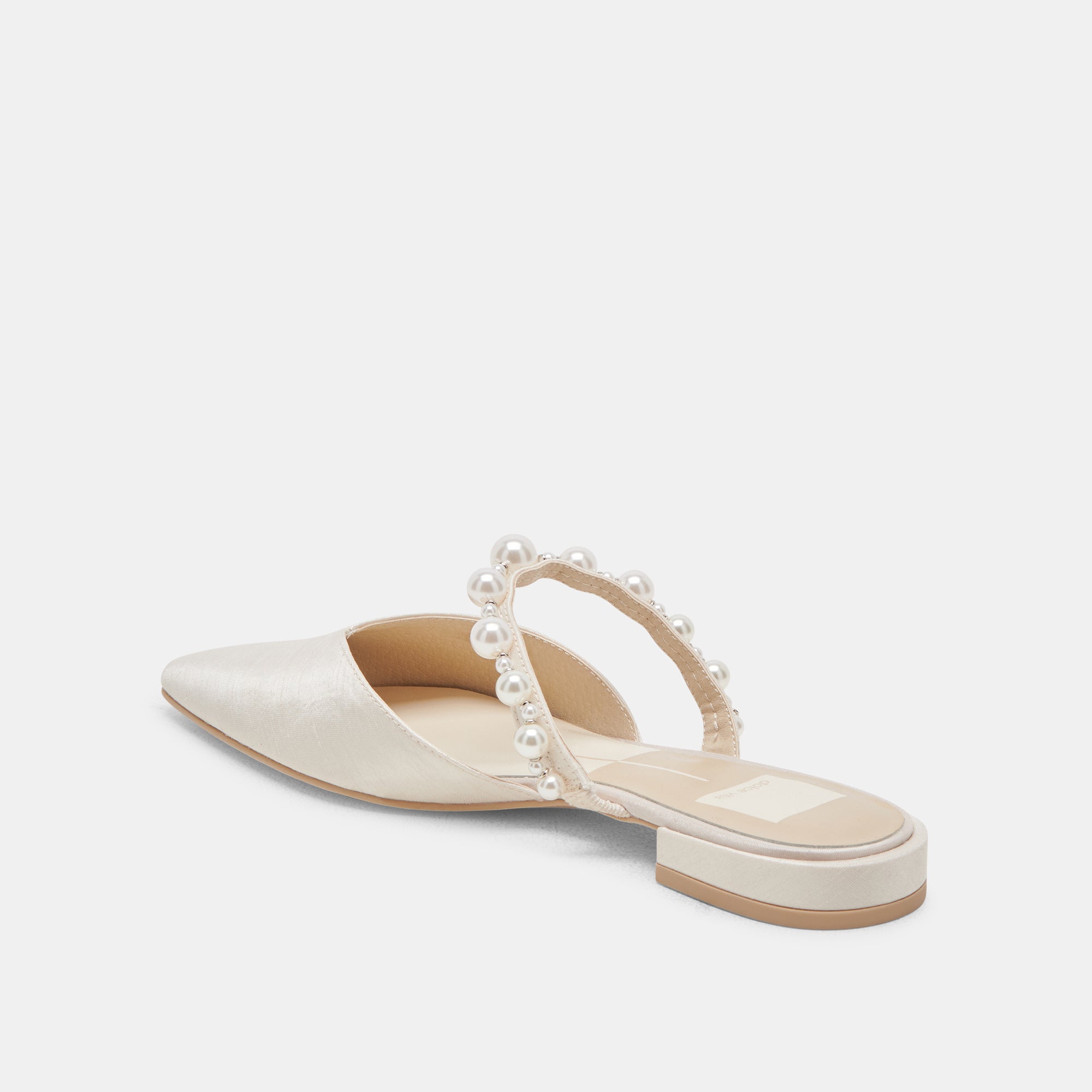 KANIKA PEARL WIDE FLATS VANILLA PEARLS - Image 5