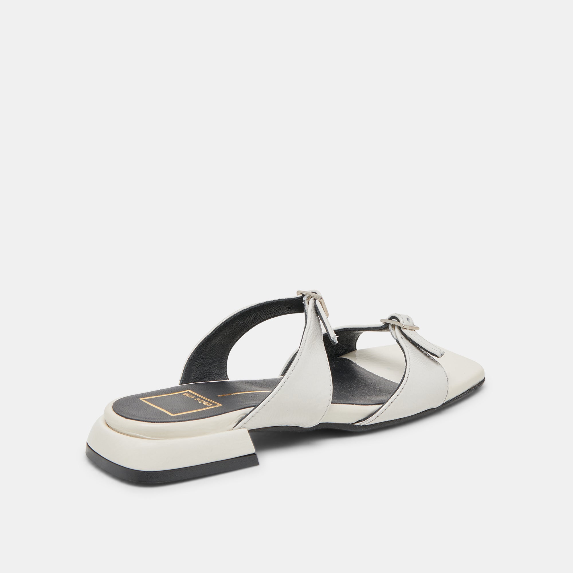 LAVERN SANDALS OFF WHITE CRINKLE PATENT - Image 5