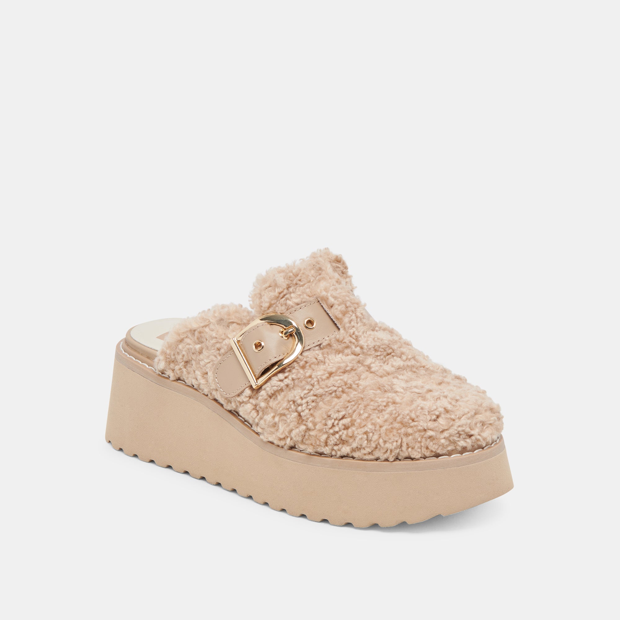 LELANI PLUSH FLATS NATURAL PLUSH - Image 3
