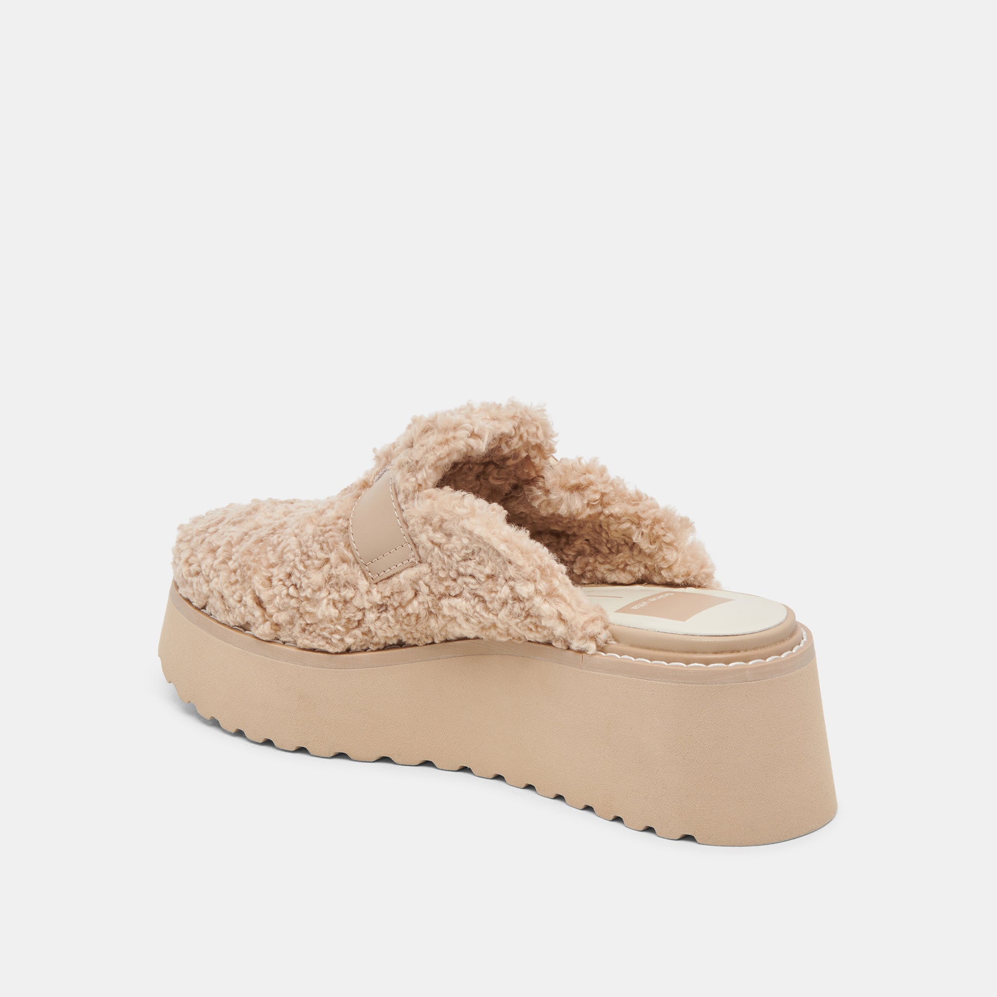 LELANI PLUSH FLATS NATURAL PLUSH - Image 7