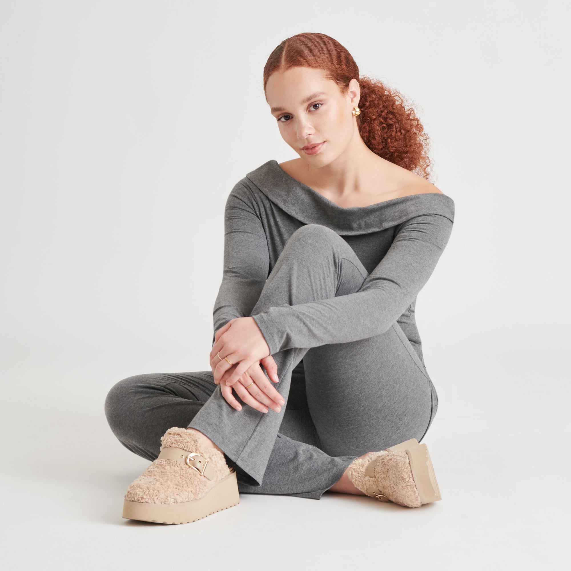 LELANI PLUSH FLATS NATURAL PLUSH - Image 2