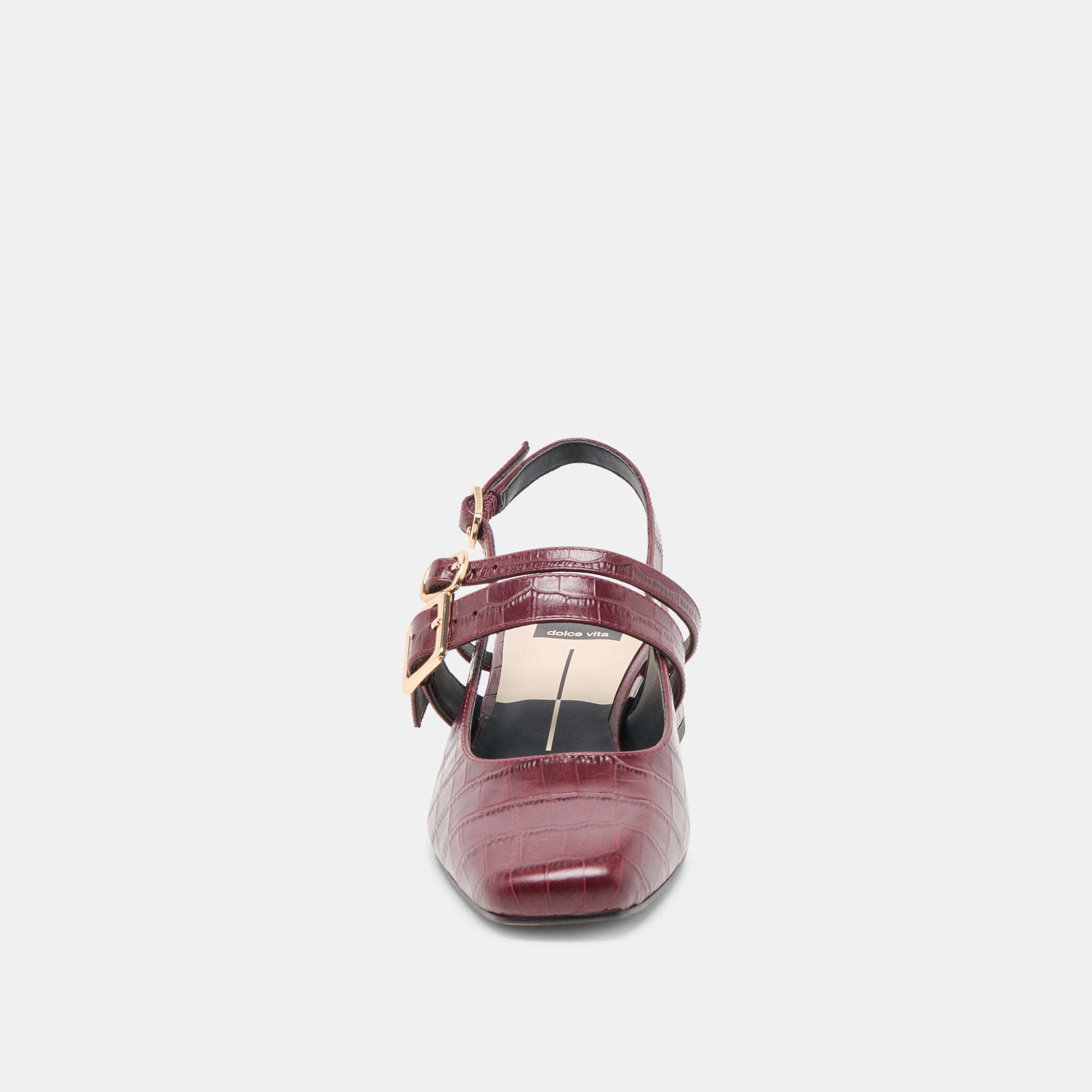 PATZY HEELS OXBLOOD EMBOSSED LEATHER - Image 7