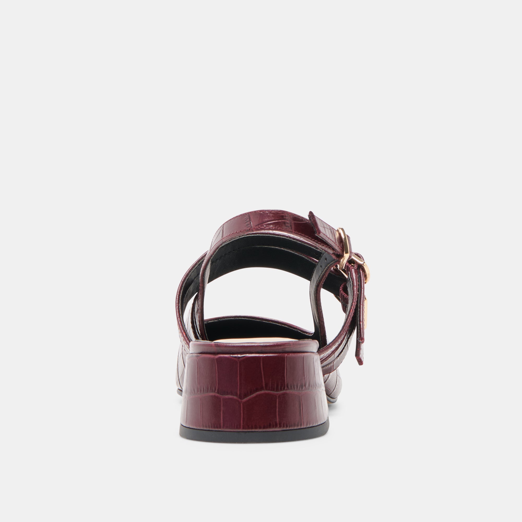 PATZY HEELS OXBLOOD EMBOSSED LEATHER - Image 8