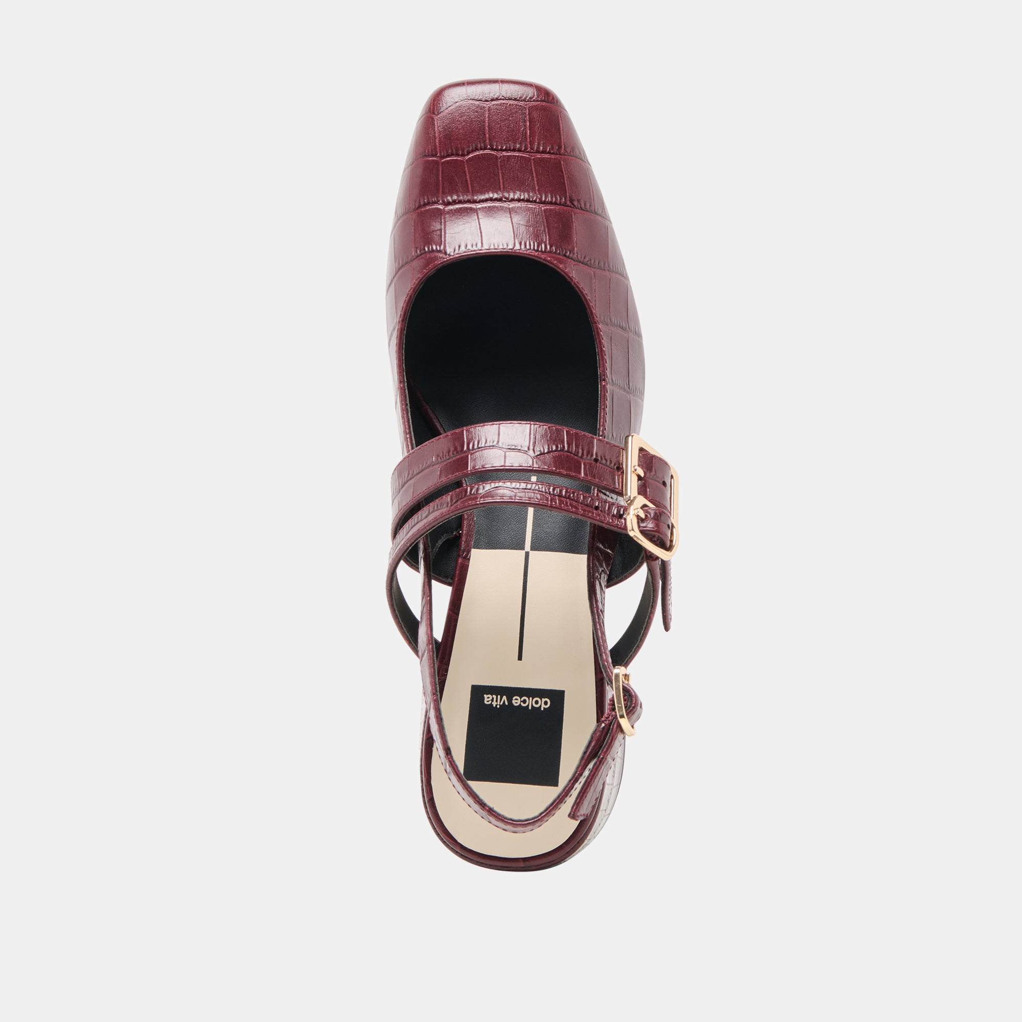 PATZY HEELS OXBLOOD EMBOSSED LEATHER - Image 9