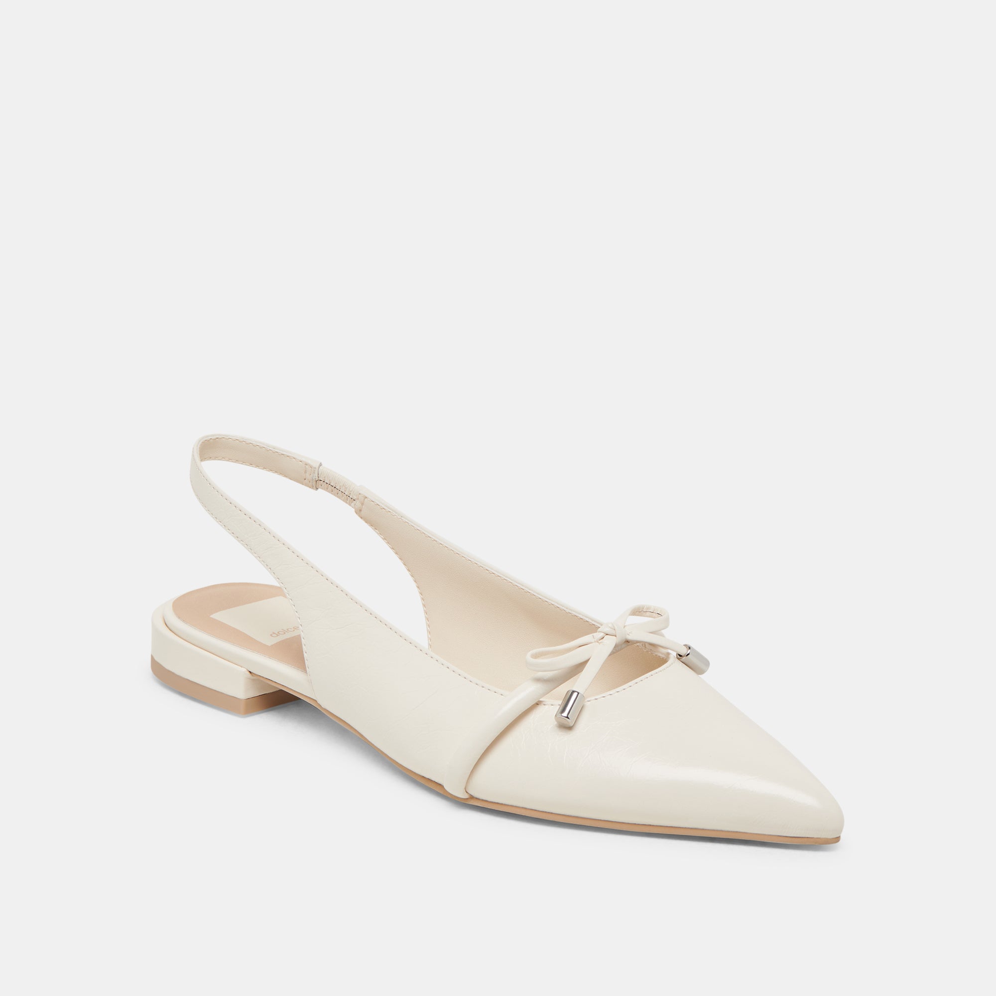 PAYGE FLATS OFF WHITE CRINKLE PATENT - Image 2
