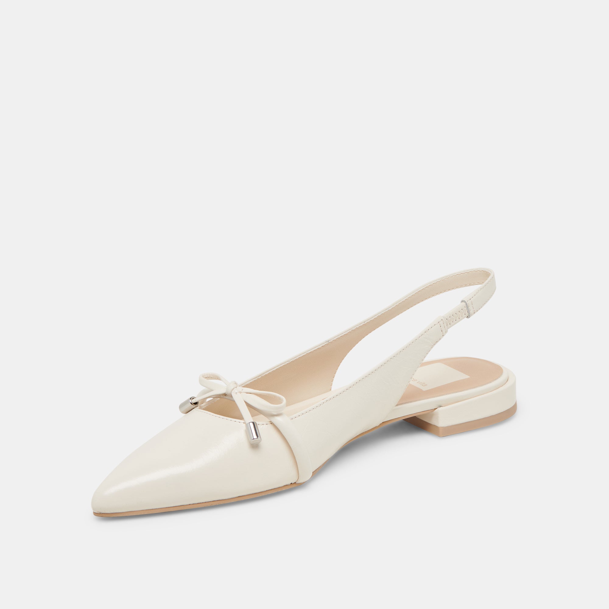 PAYGE FLATS OFF WHITE CRINKLE PATENT - Image 4