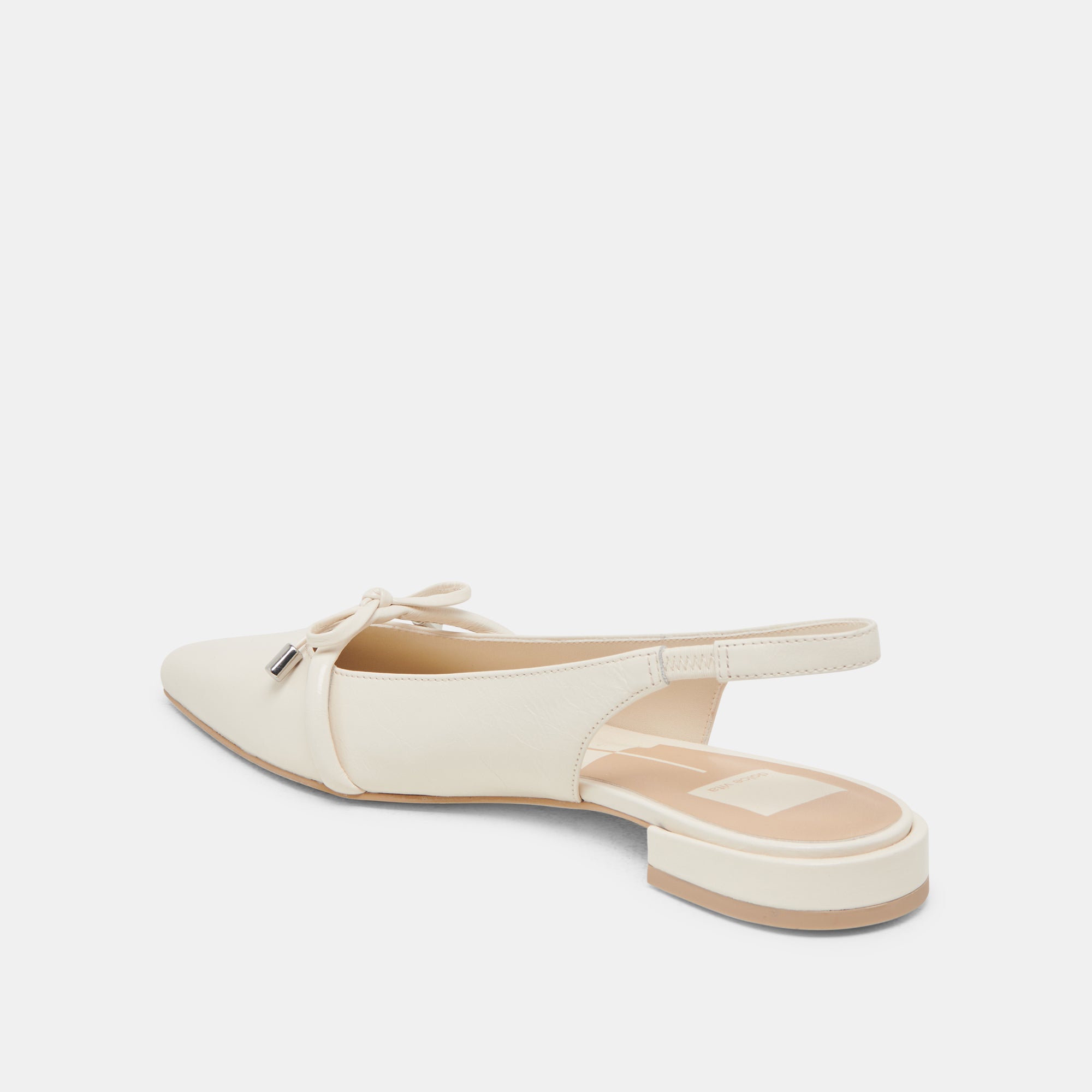 PAYGE FLATS OFF WHITE CRINKLE PATENT - Image 5