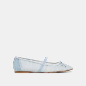 RAEVEN BALLET FLATS LIGHT BLUE TULLE