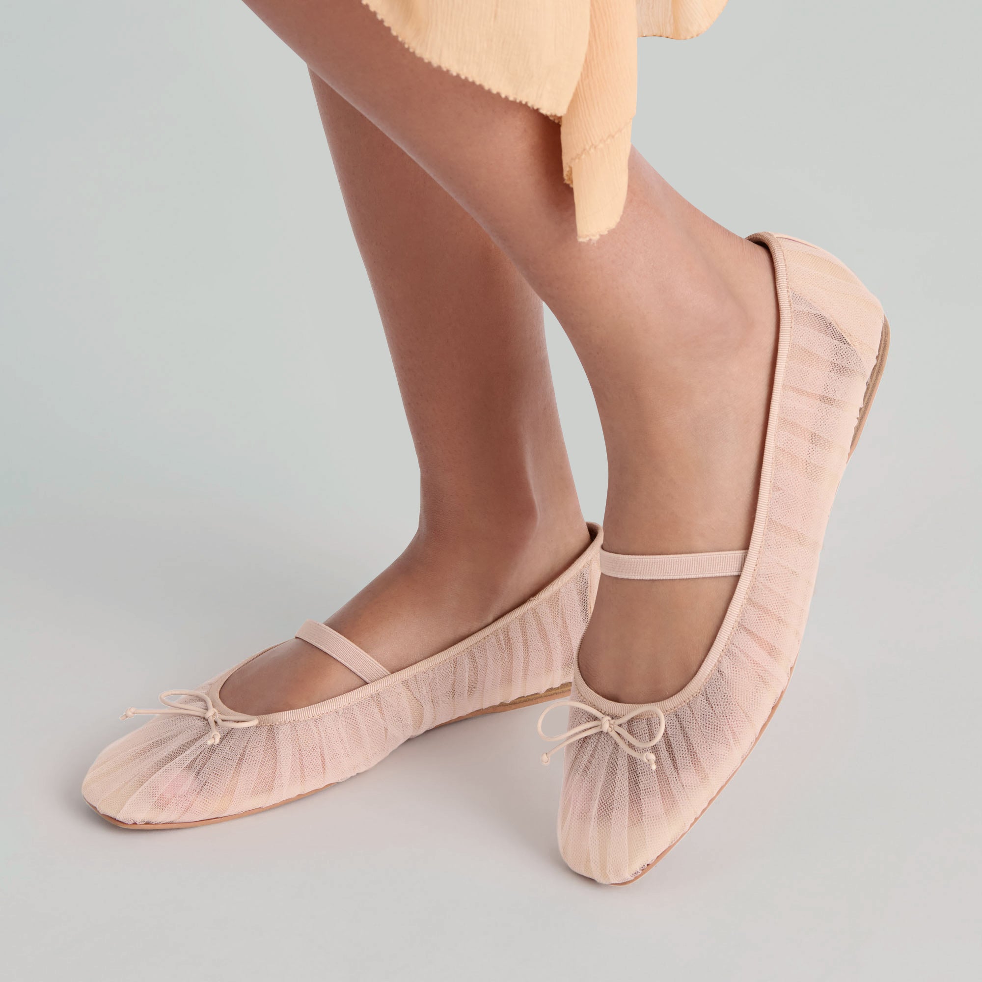 RAEVEN BALLET FLATS PRALINE TULLE - Image 4