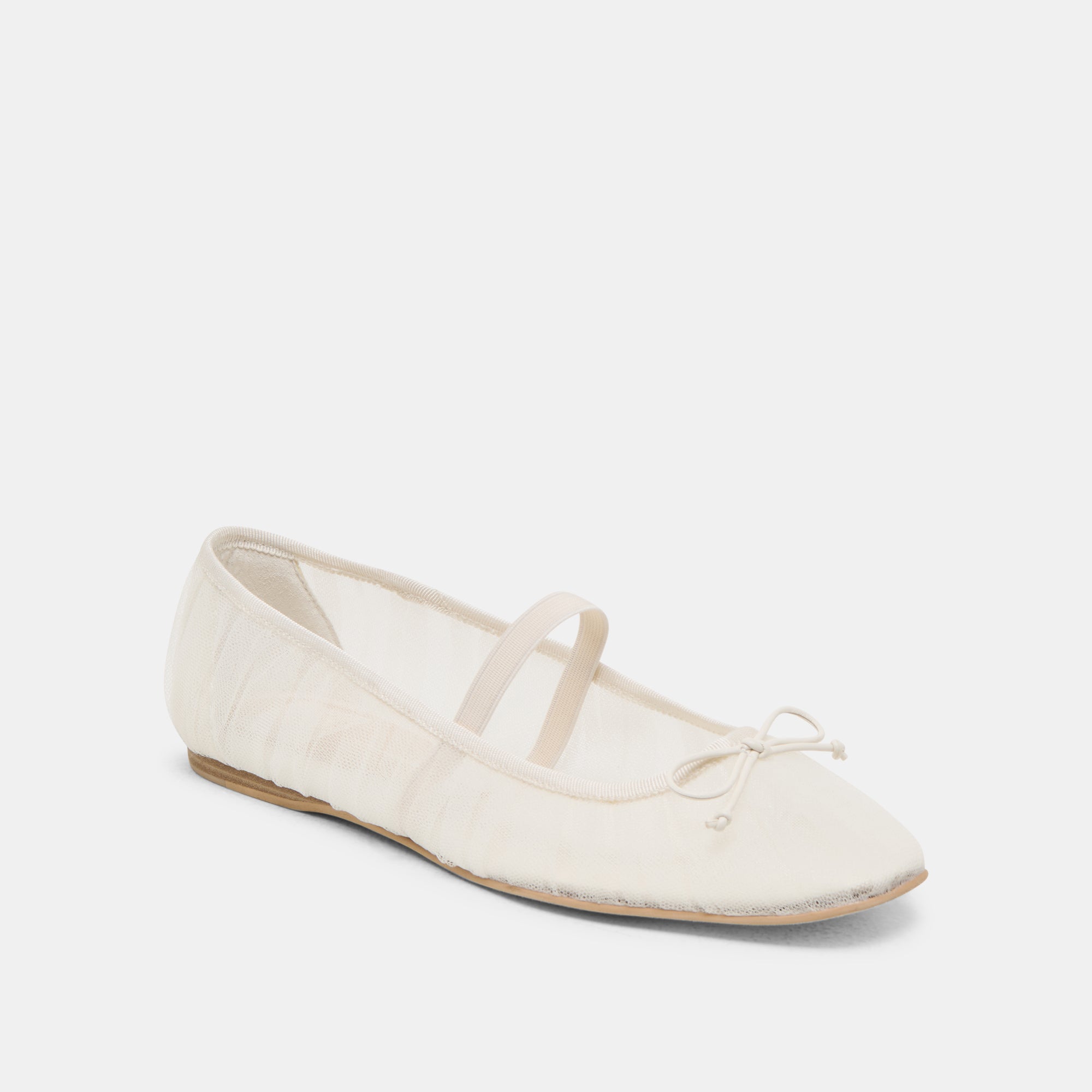 RAEVEN BALLET FLATS WHITE TULLE - Image 2