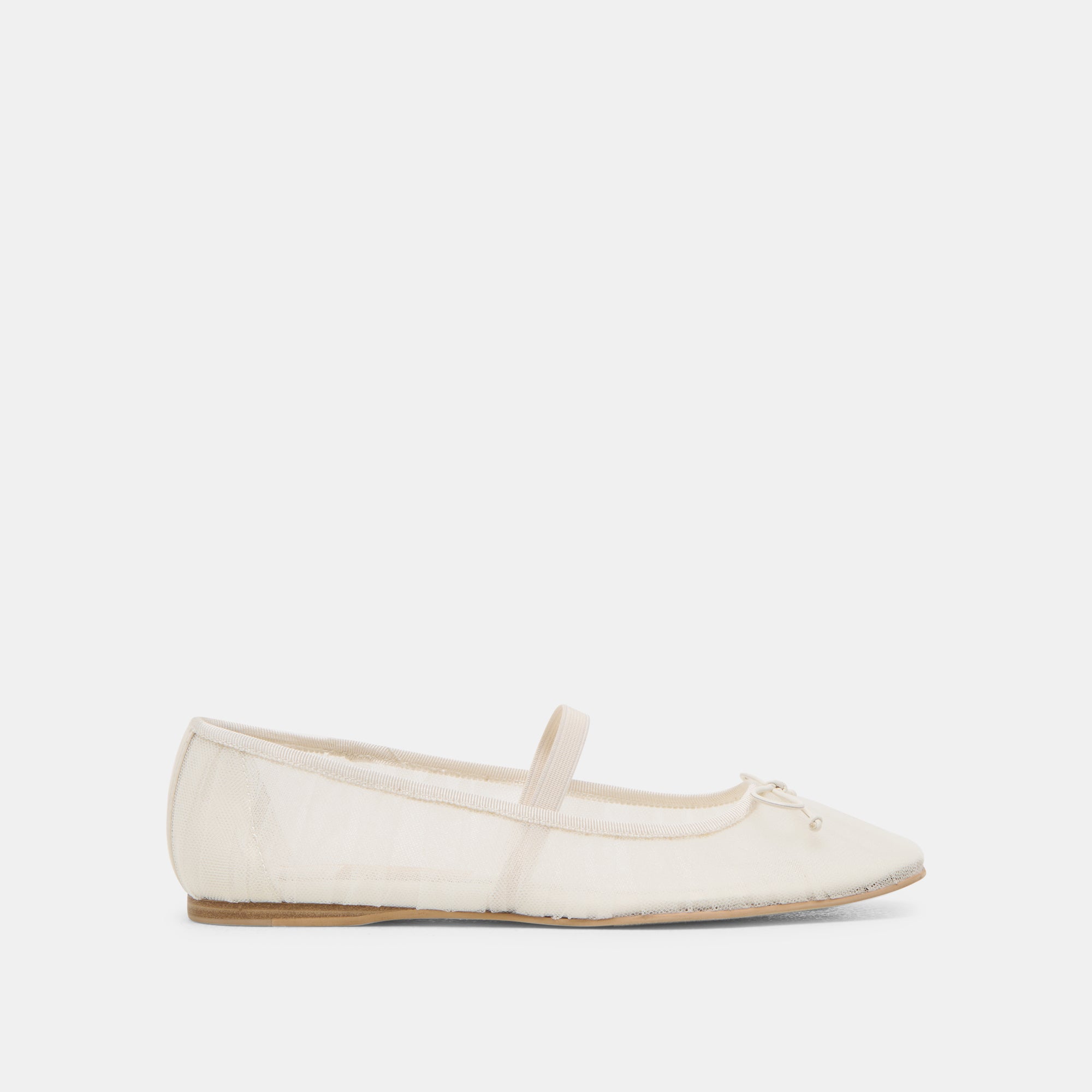 RAEVEN BALLET FLATS WHITE TULLE
