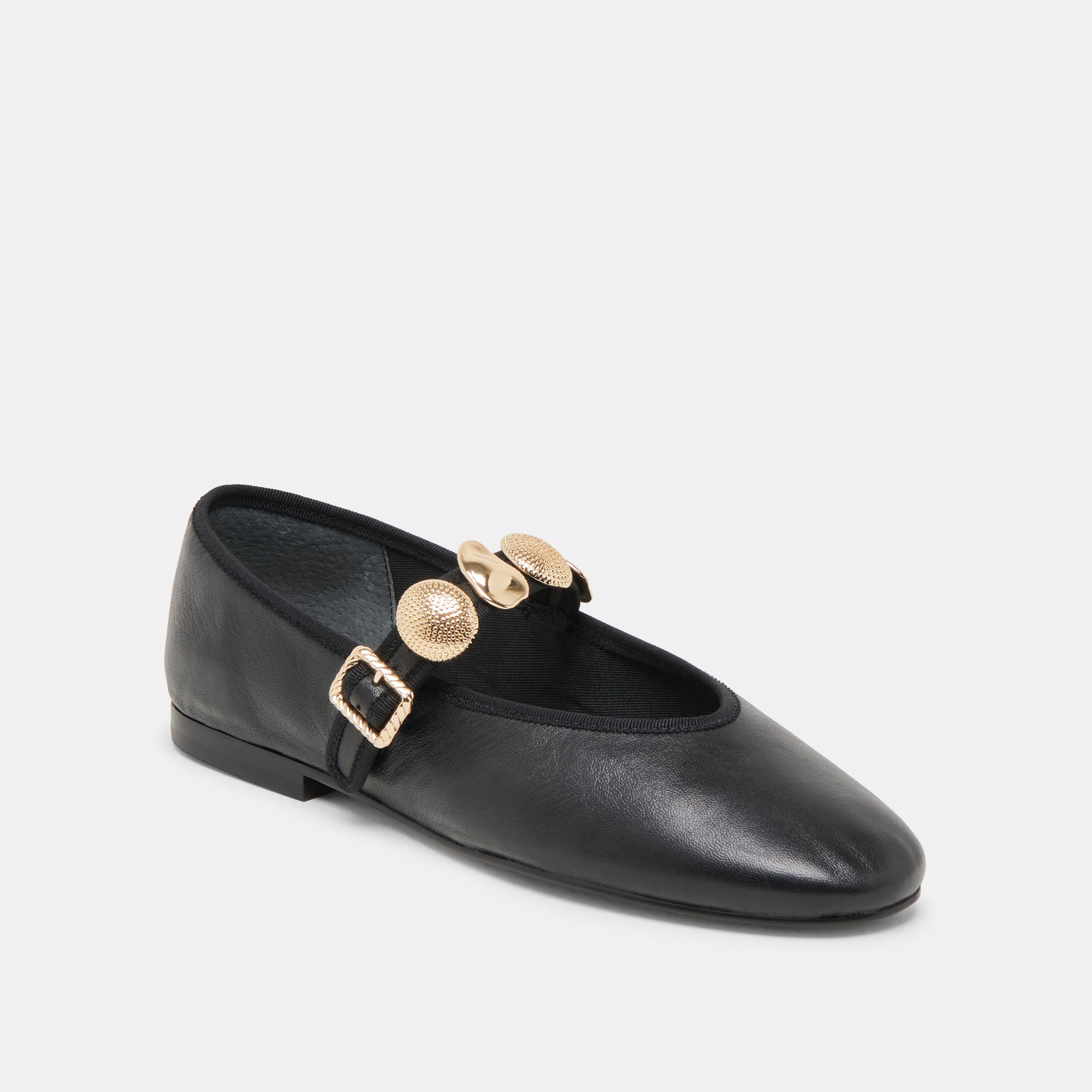 RELAN BALLET FLATS BLACK LEATHER - Image 3
