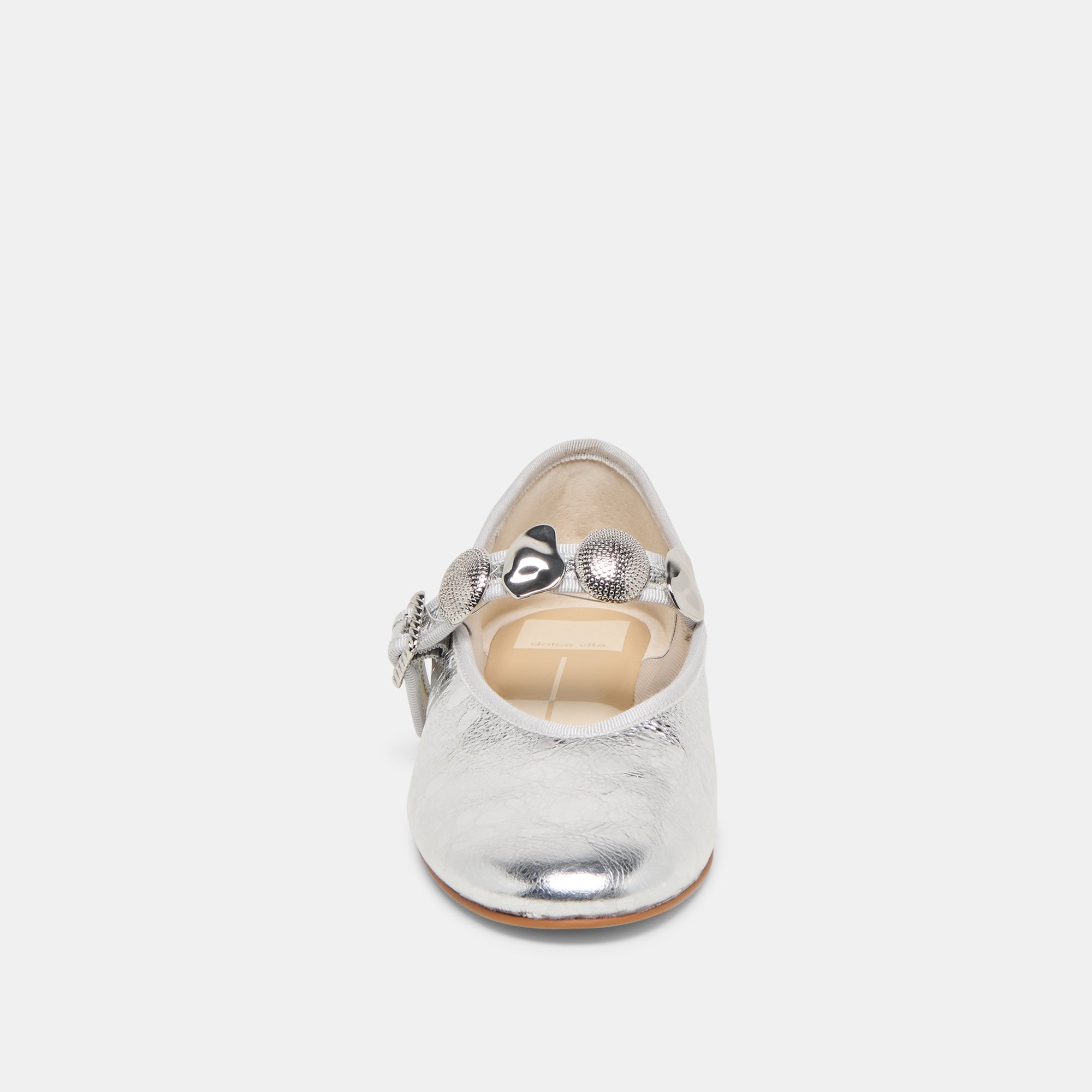 RELAN BALLET FLATS SILVER DISTRESSED LEATHER - Image 6