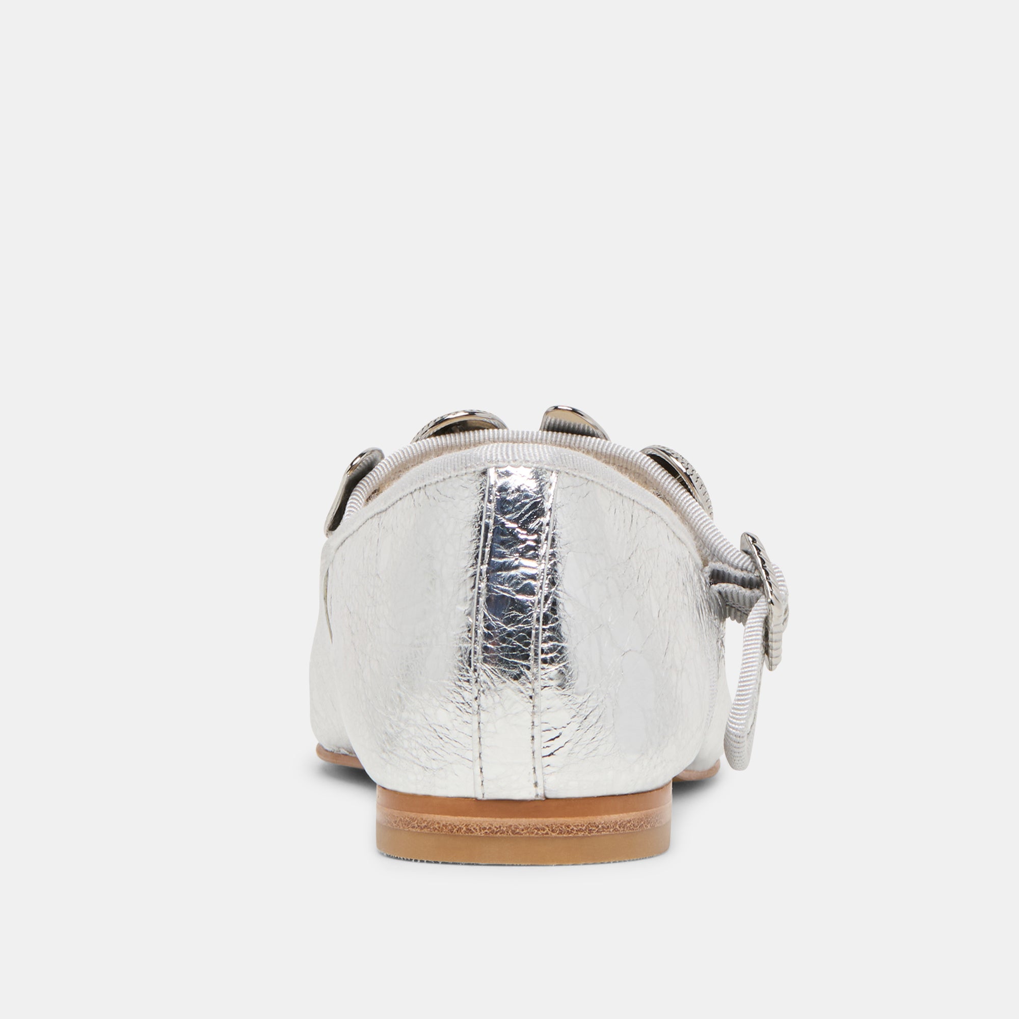 RELAN BALLET FLATS SILVER DISTRESSED LEATHER - Image 7