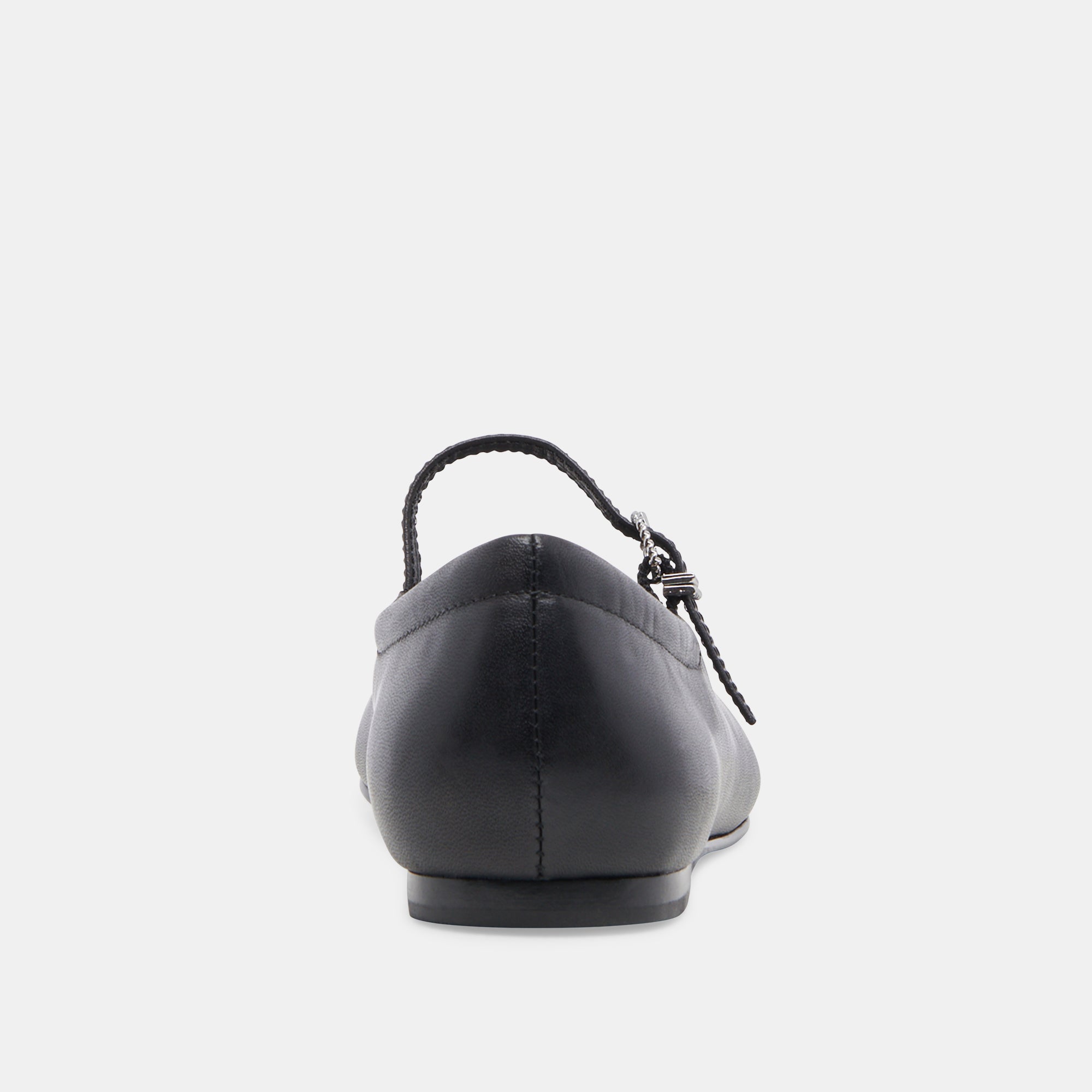 REYES WIDE BALLET FLATS BLACK LEATHER - Image 7