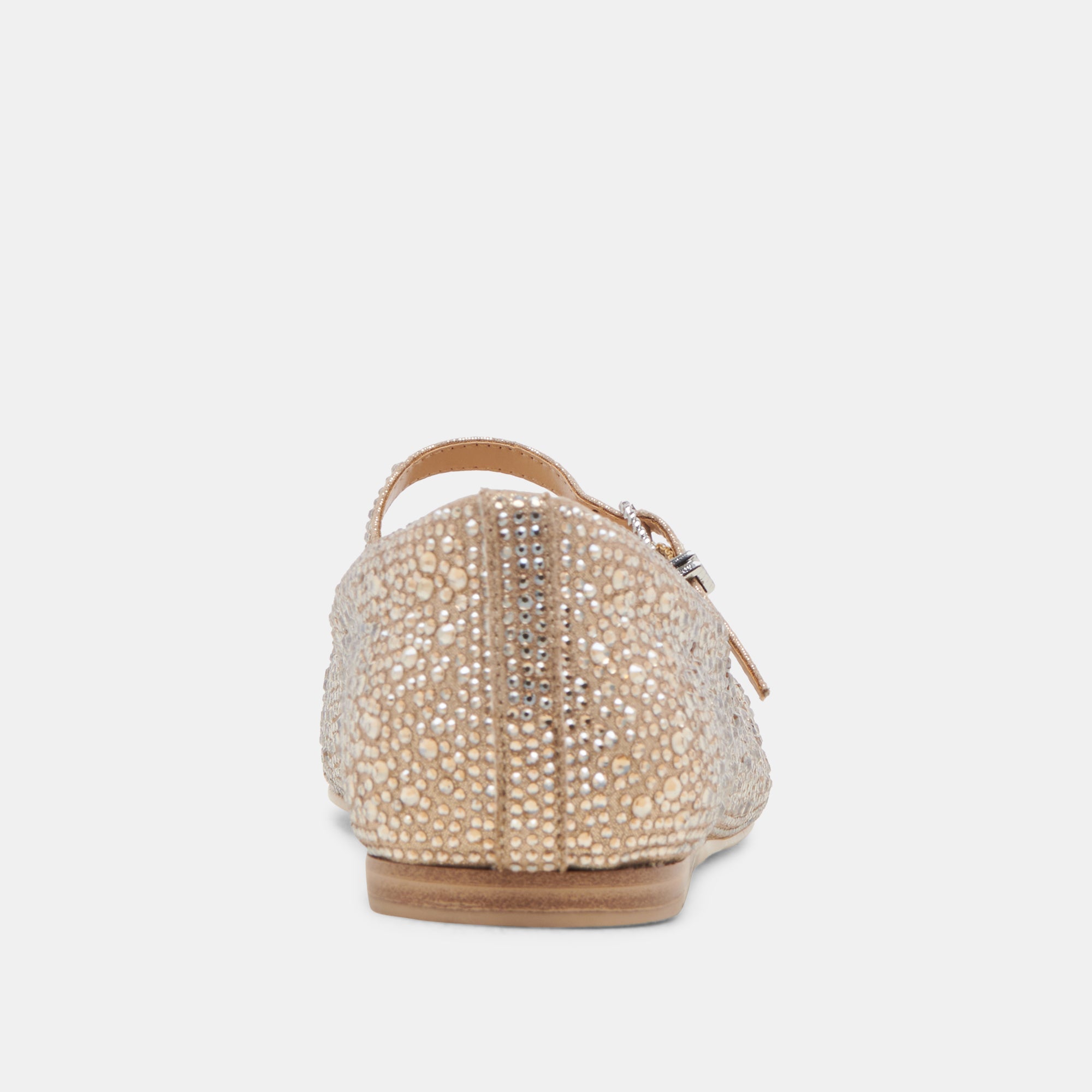 REYES CRYSTAL BALLET FLATS LIGHT GOLD CRYSTAL - Image 7