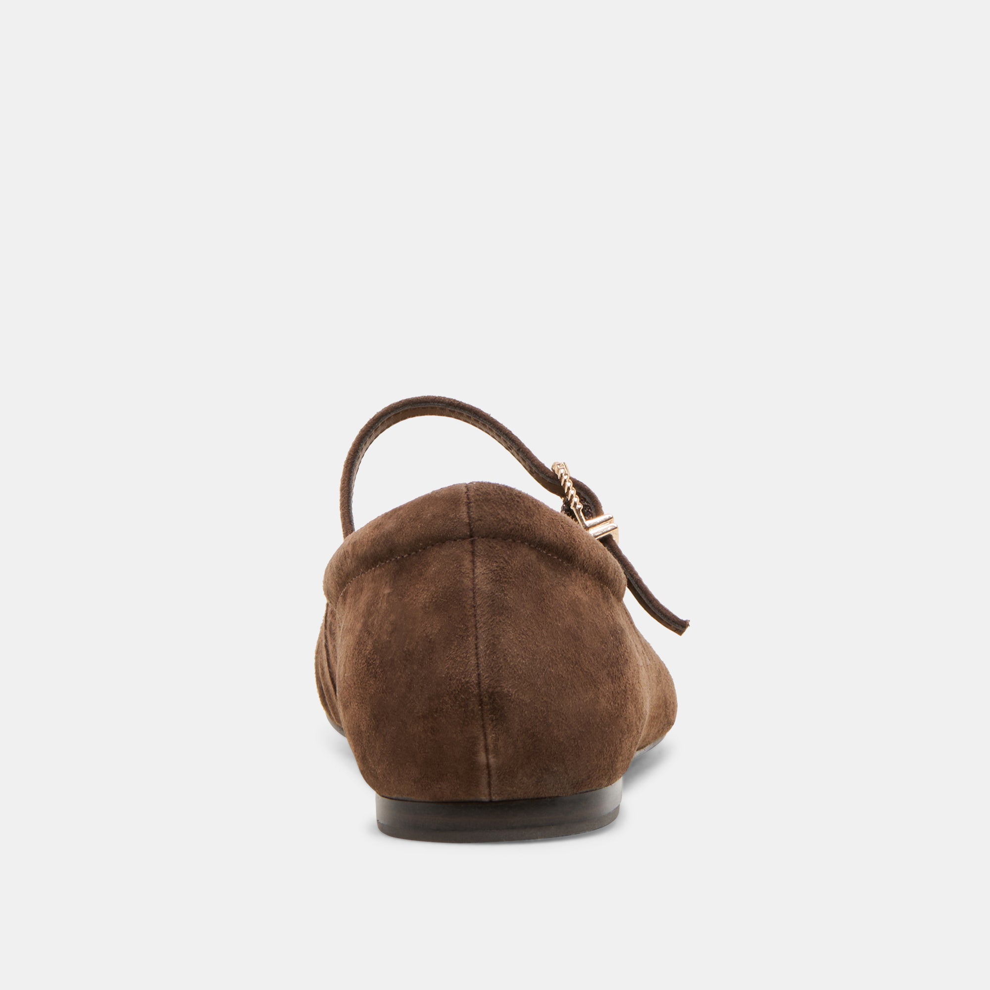 REYES BALLET FLATS DK BROWN SUEDE - Image 9