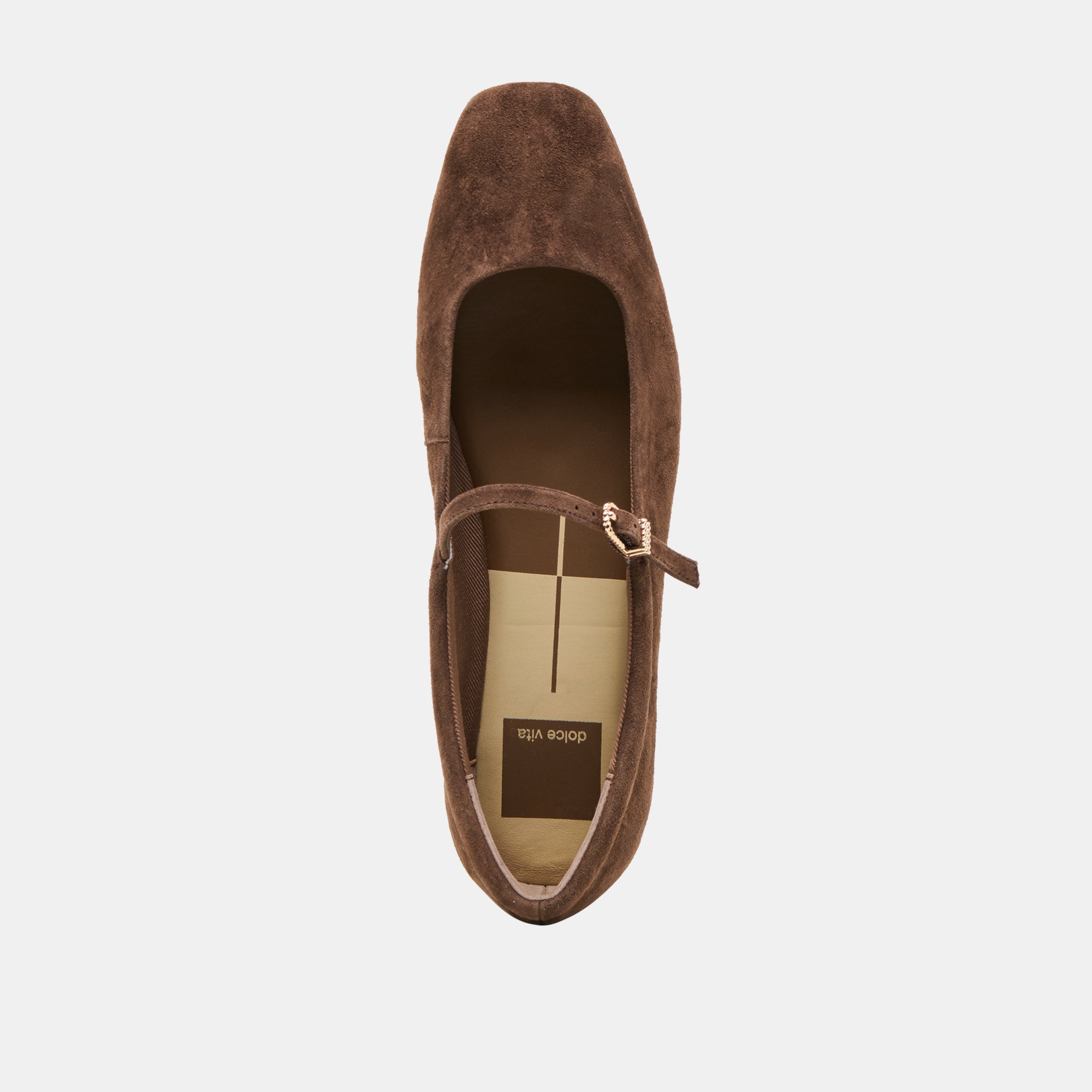 REYES BALLET FLATS DK BROWN SUEDE - Image 10