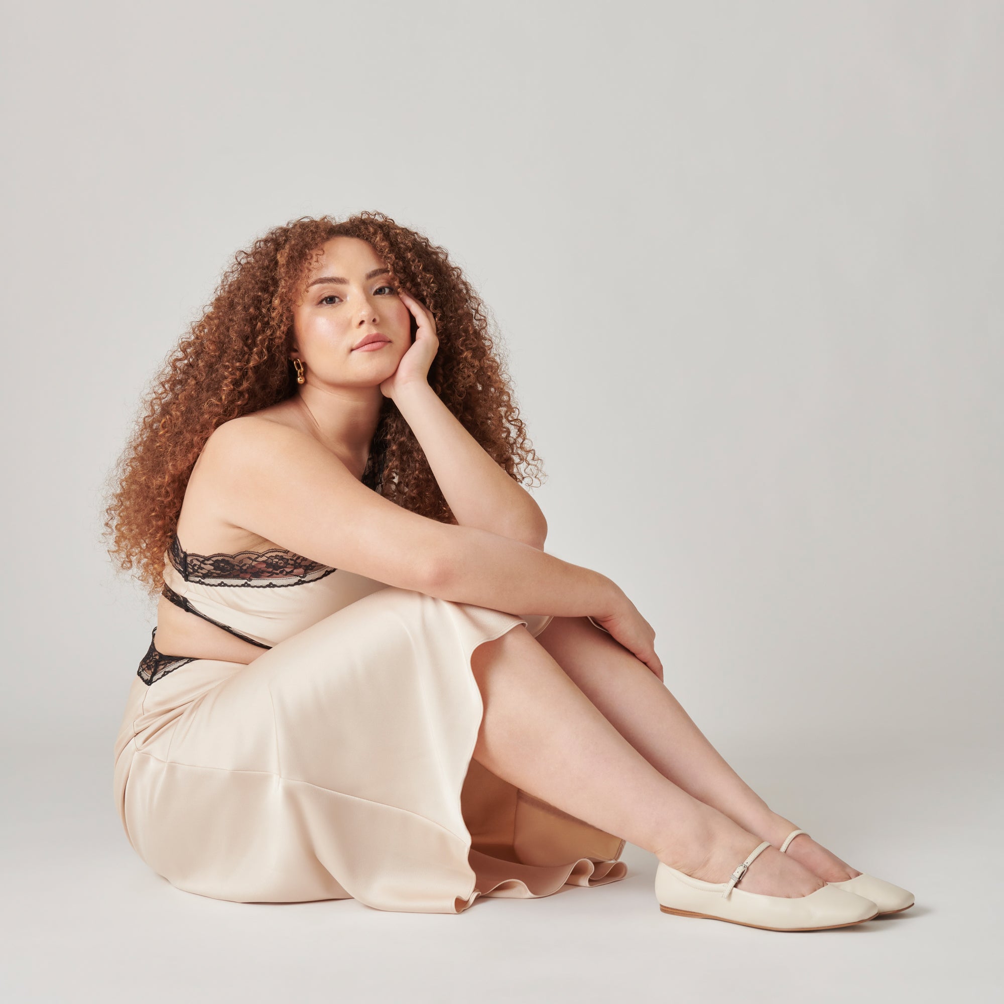 REYES BALLET FLATS IVORY LEATHER - Image 10