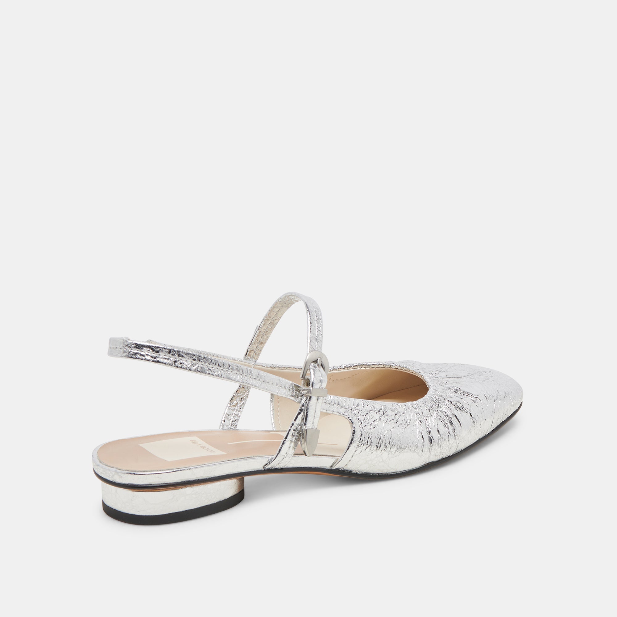 RIANNE FLATS SILVER DISTRESSED LEATHER - re:vita - Image 3