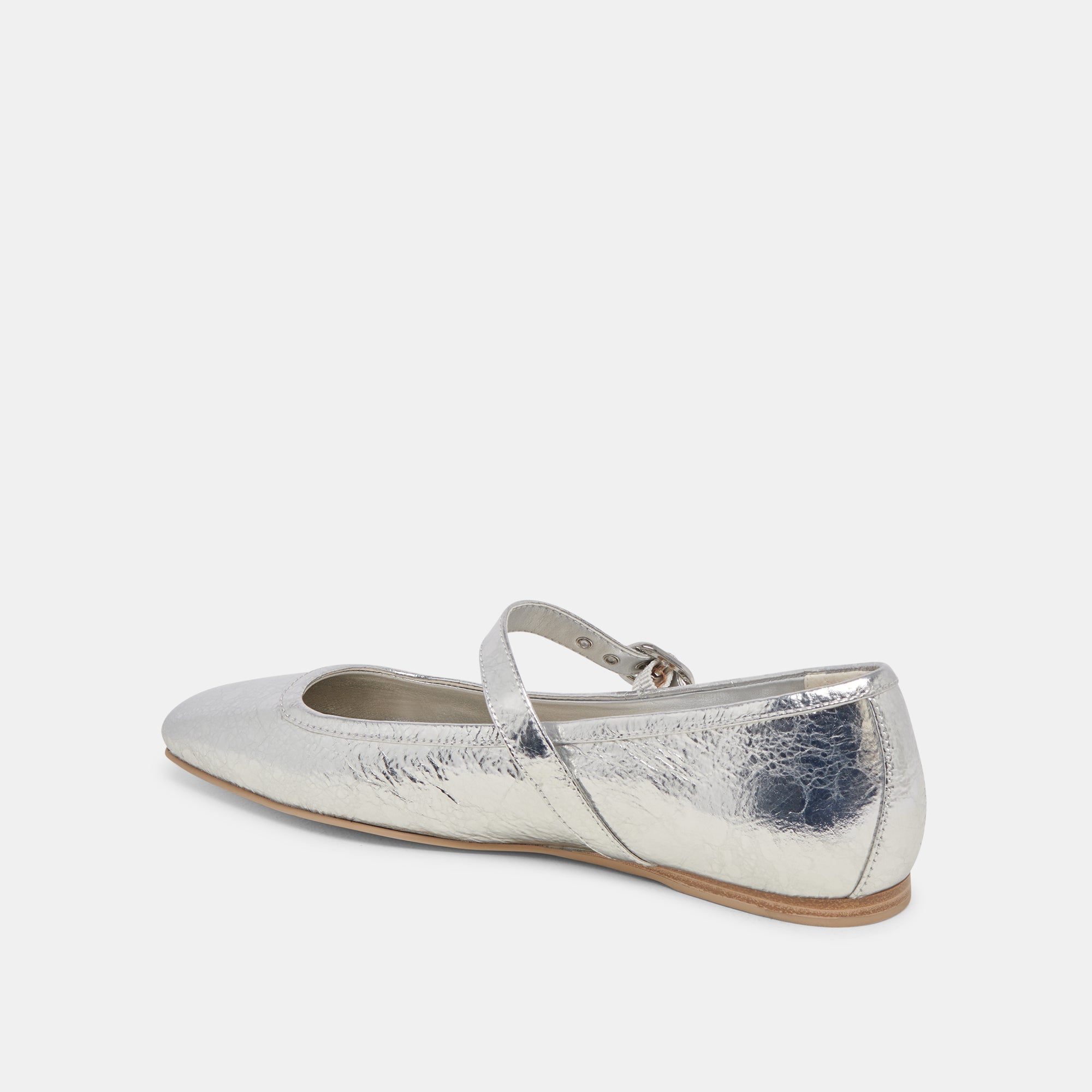 RODNI BALLET FLATS SILVER DISTRESSED LEATHER - re:vita - Image 7