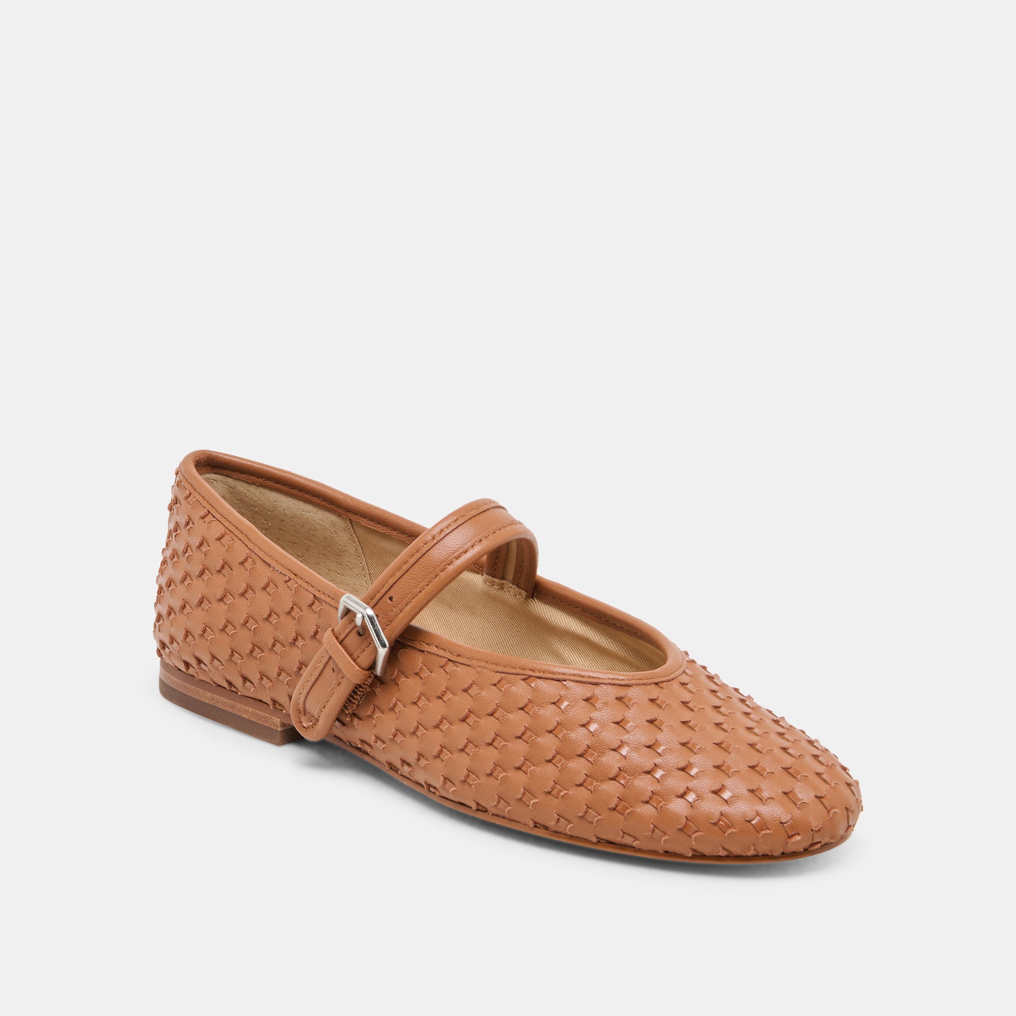 ROSLYN WOVEN BALLET FLATS SADDLE WOVEN LEATHER - Image 3