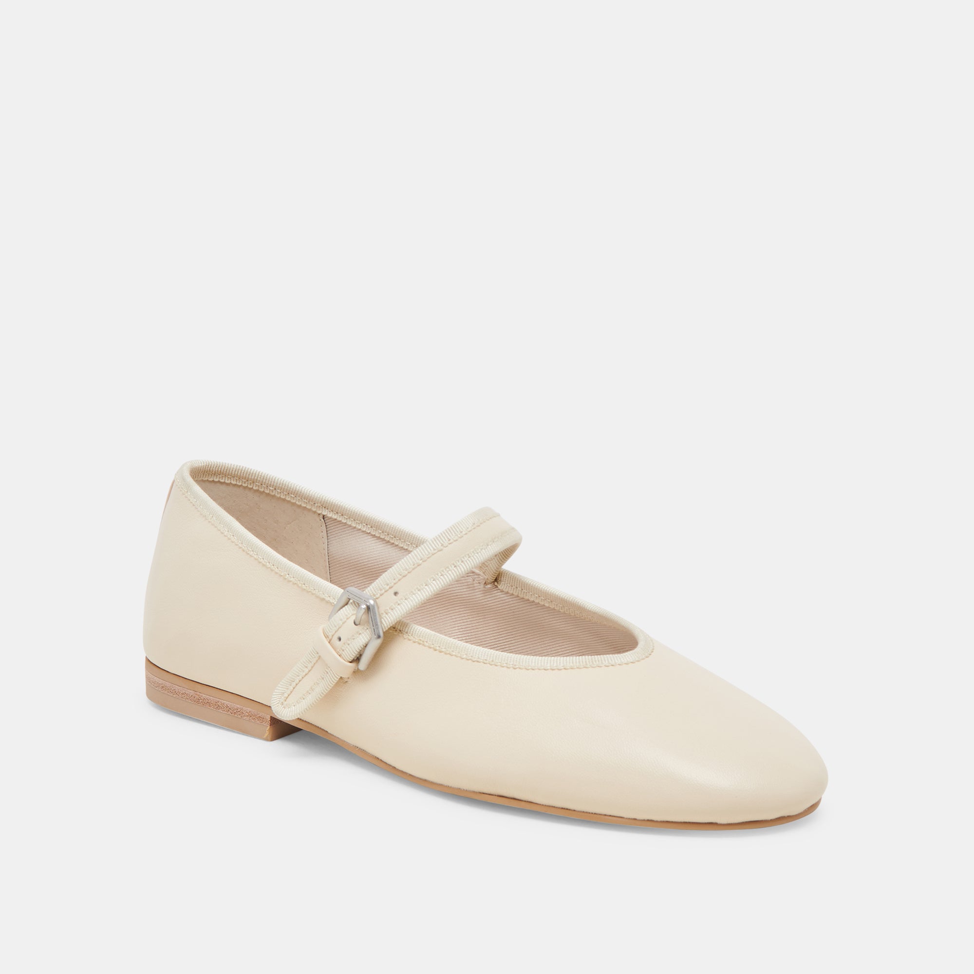 ROSLYN BALLET FLATS CREME LEATHER - Image 7