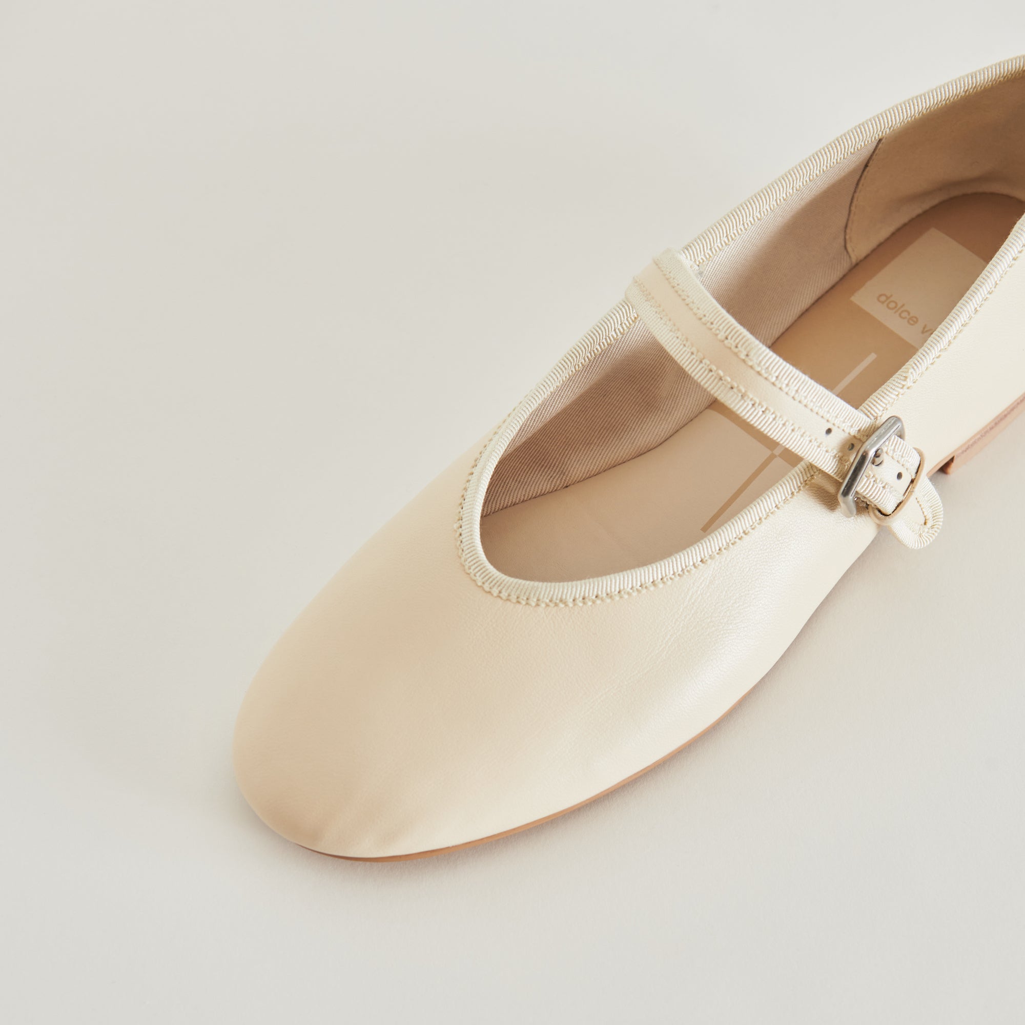 ROSLYN BALLET FLATS CREME LEATHER - Image 5
